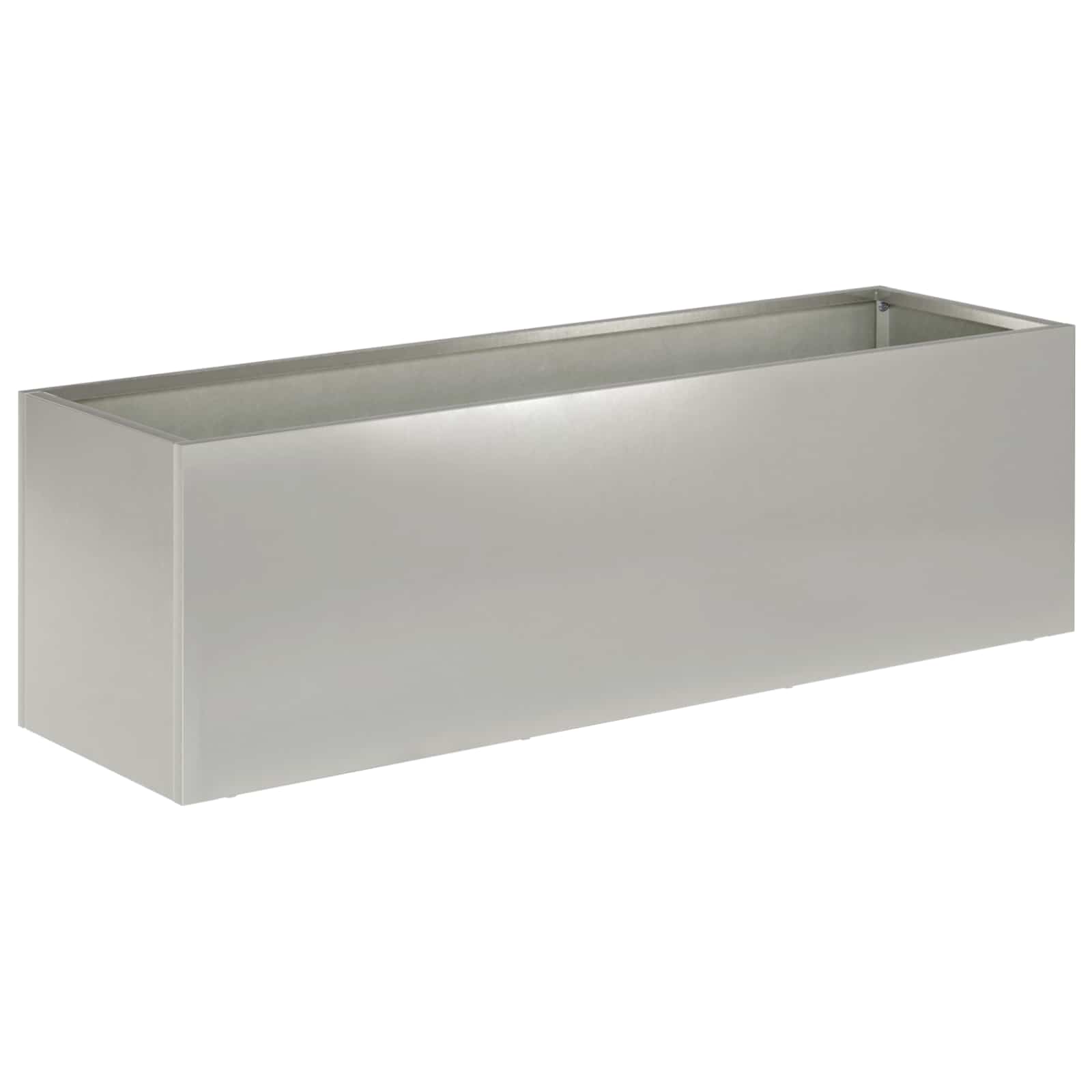 Vaso da giardino Argento 100 x 30 x 30 cm Acciaio Inox