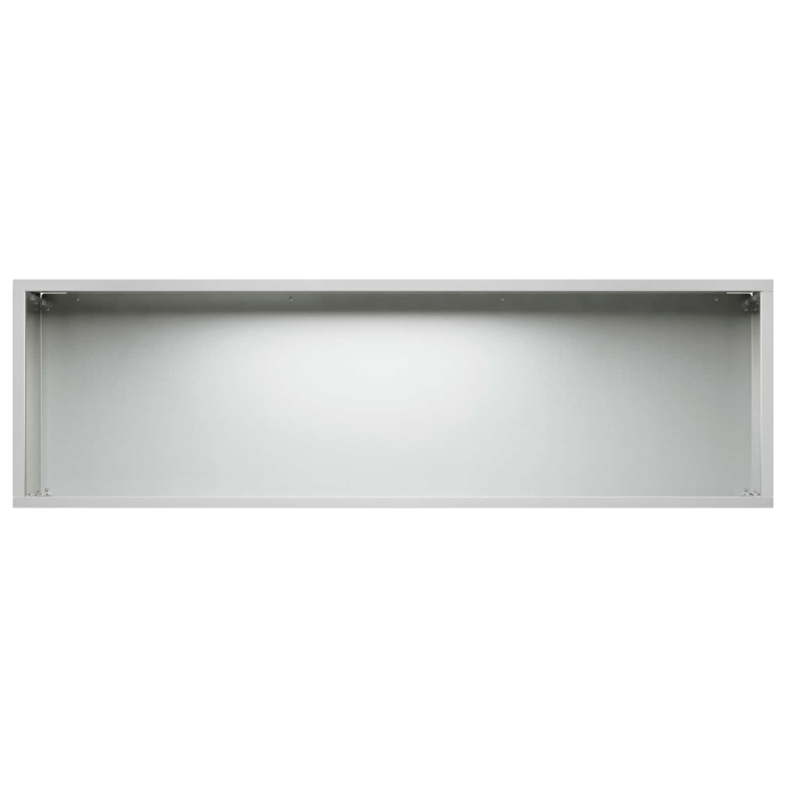 Vaso da giardino Argento 100 x 30 x 30 cm Acciaio zincato