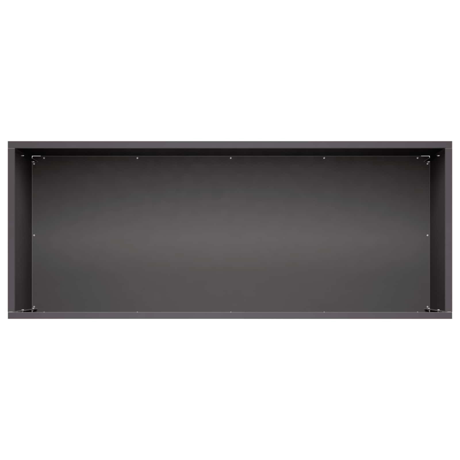 Vaso da giardino Nero 80 x 40 x 40 cm Acciaio laminato a freddo