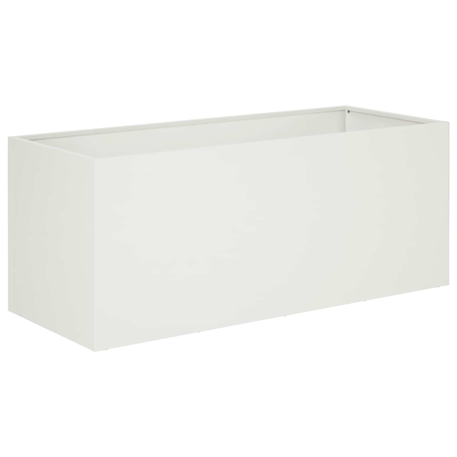 Vaso da giardino Bianco 80 x 40 x 40 cm