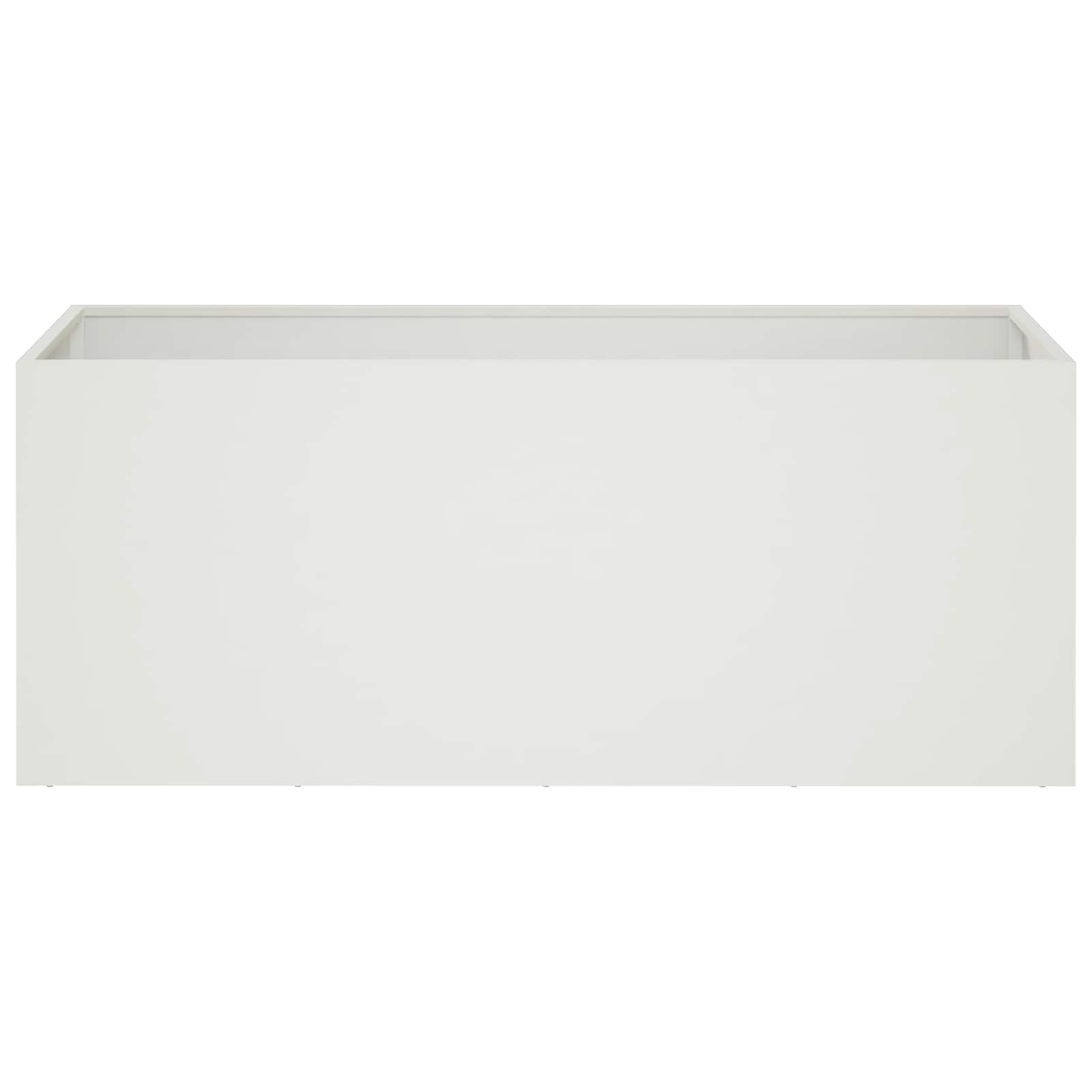 Vaso da giardino Bianco 80 x 40 x 40 cm