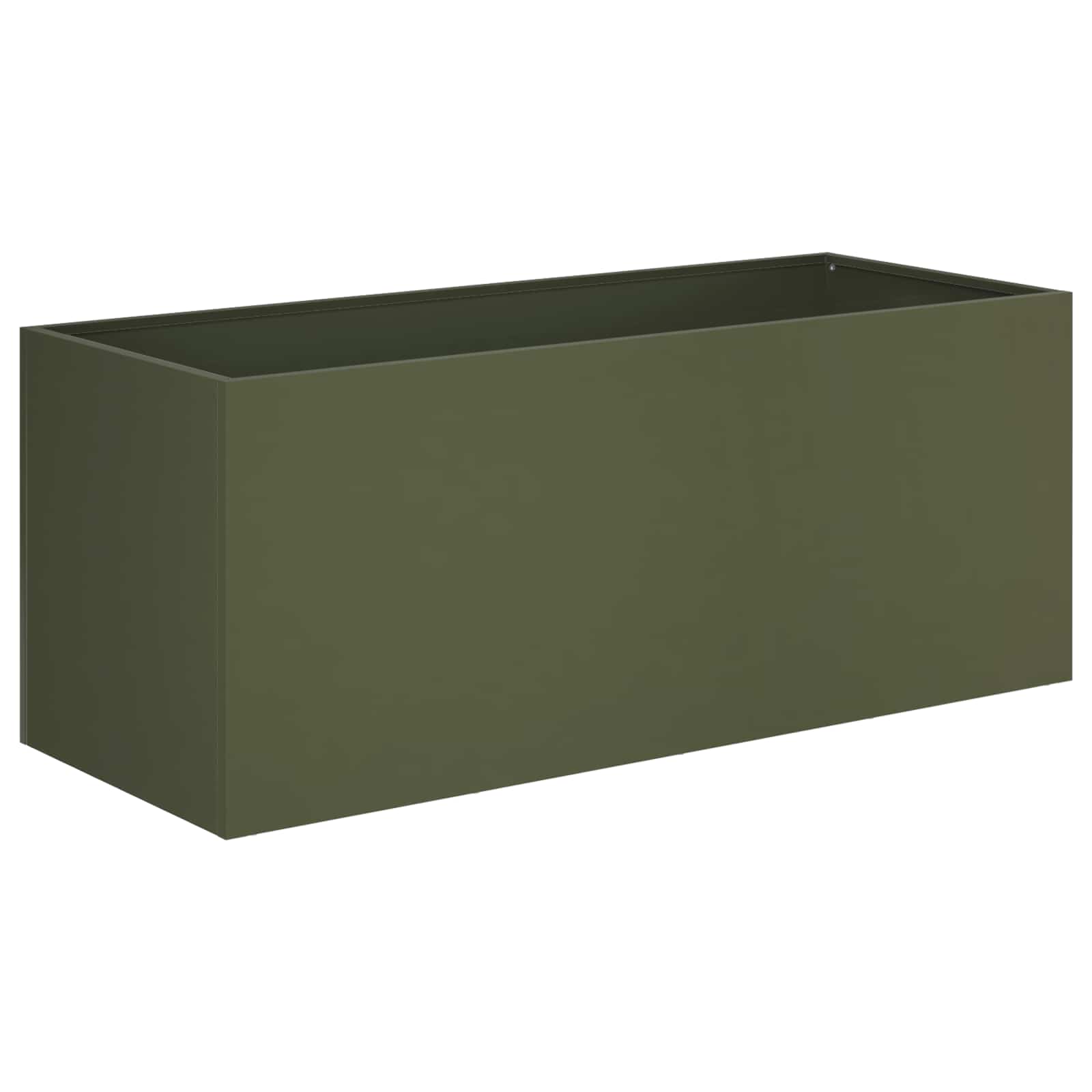 Vaso da giardino Verde Oliva 80 x 40 x 40 cm