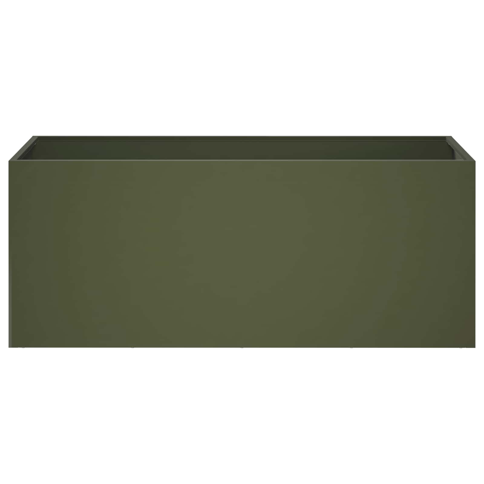Vaso da giardino Verde Oliva 80 x 40 x 40 cm