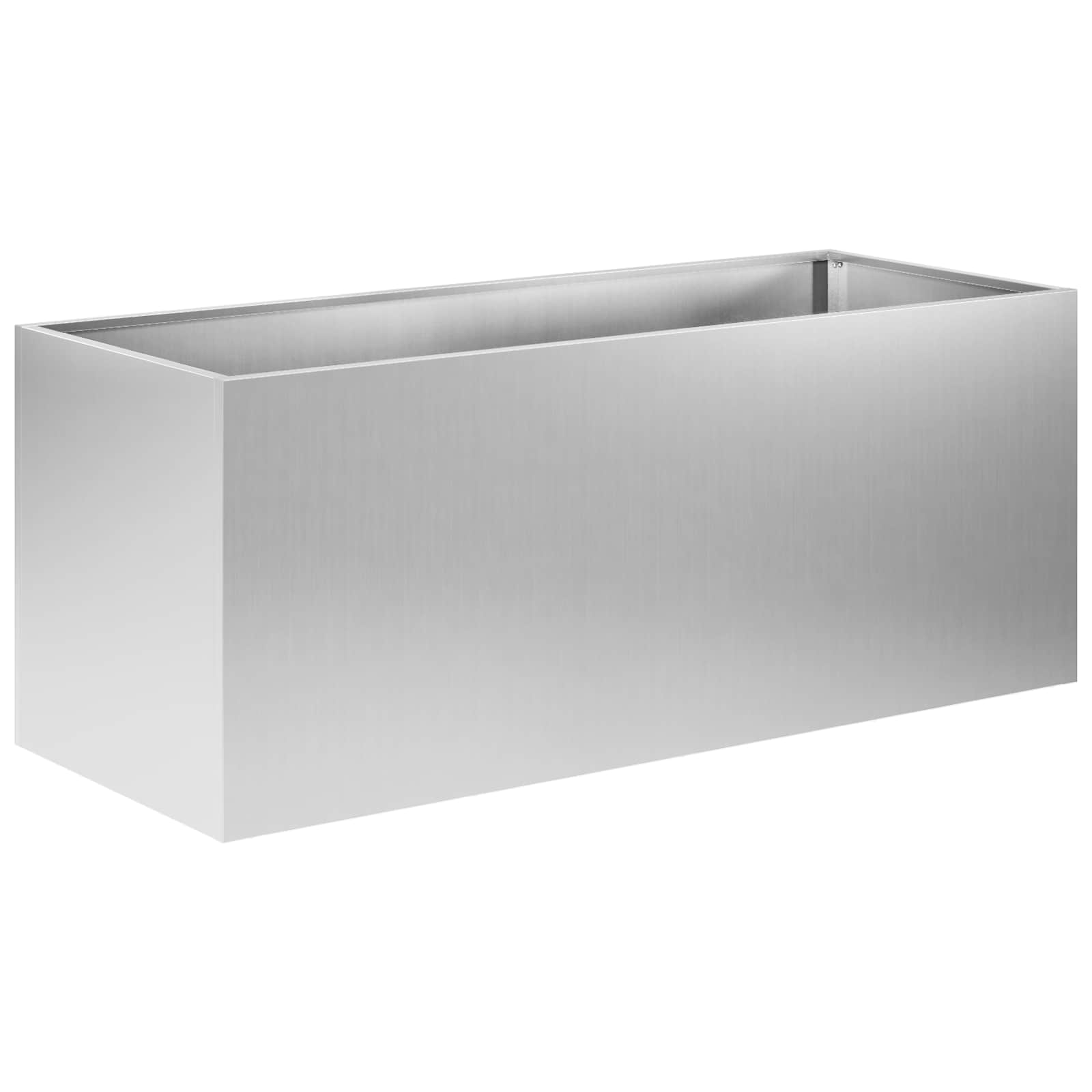 Vaso da giardino Argento 80 x 40 x 40 cm Acciaio zincato