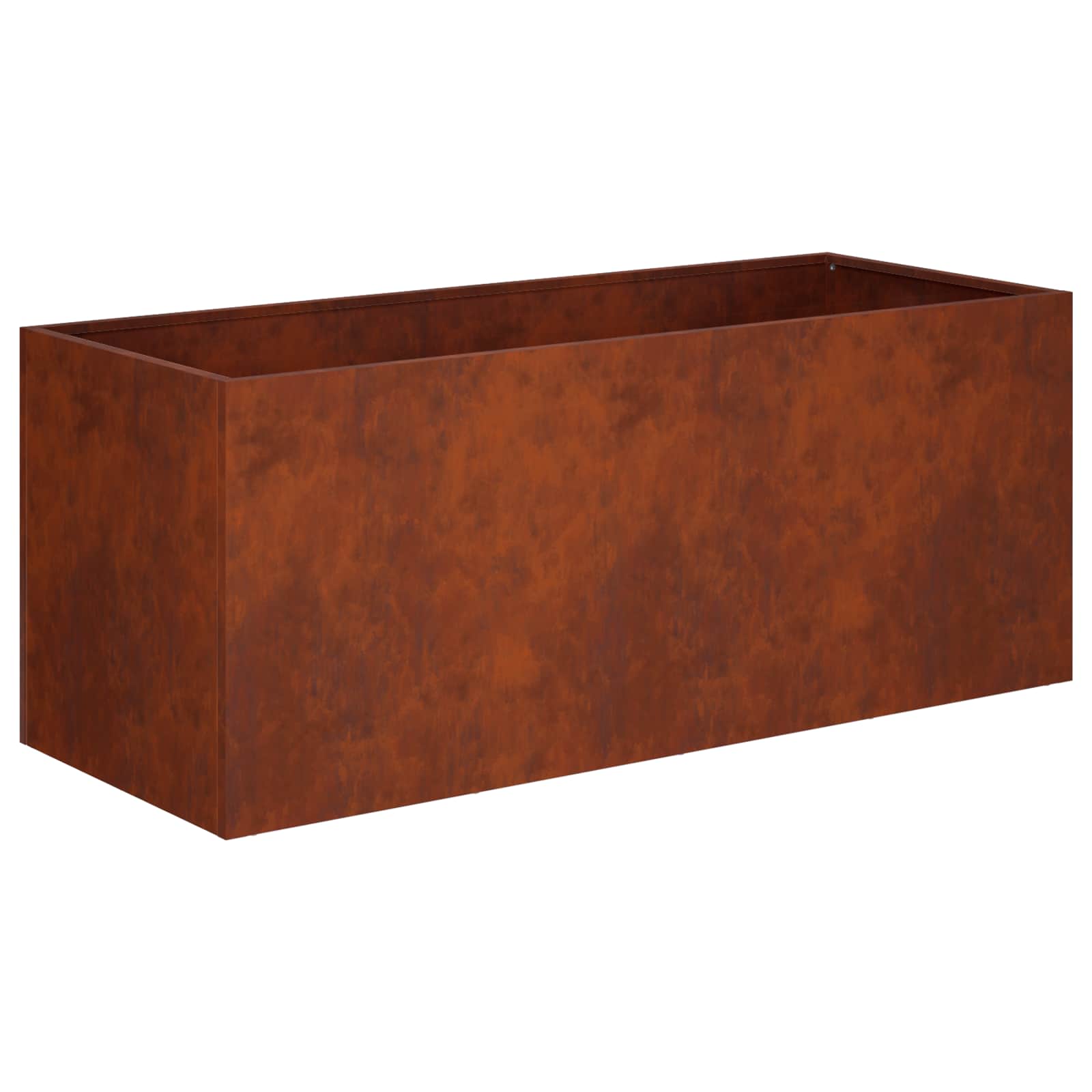Vaso da giardino Ruggine 80 x 40 x 40 cm Acciaio Corten