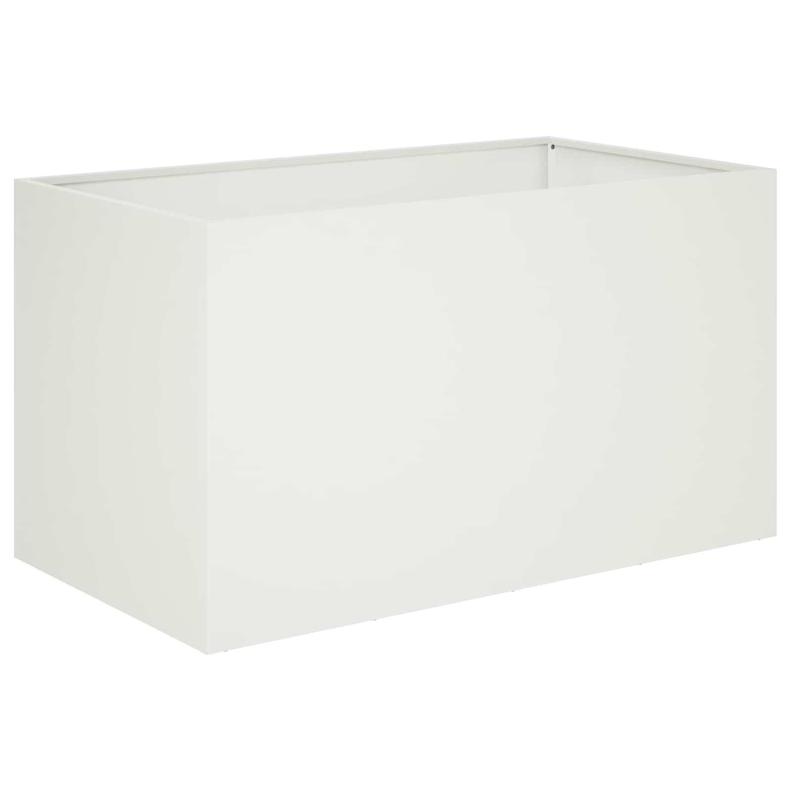 Vaso da giardino 2 pz Bianco 80 x 50 x 50 cm