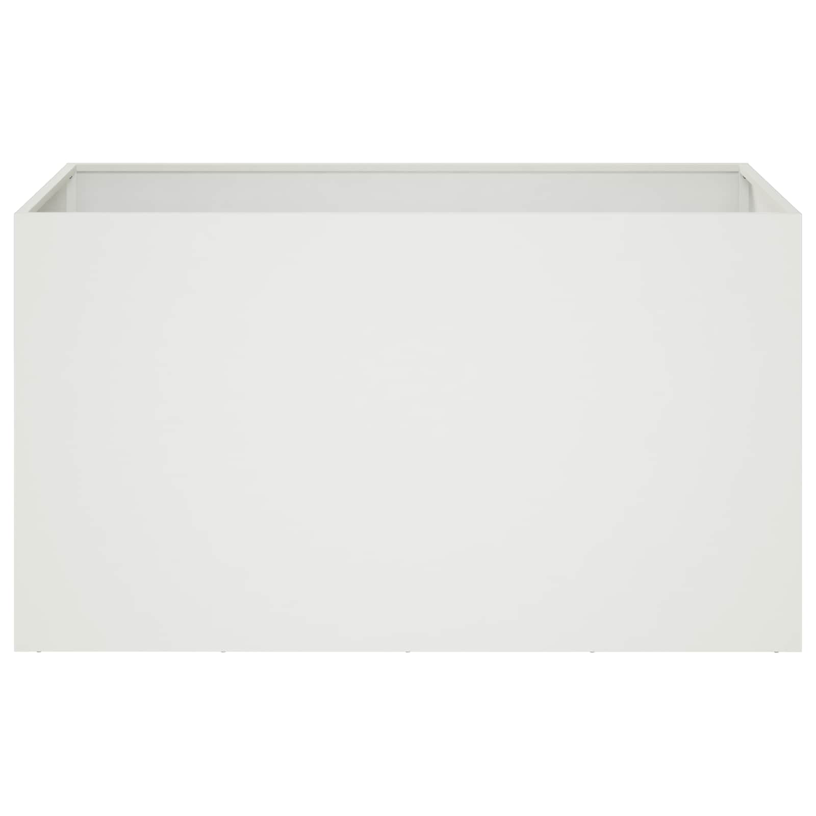 Vaso da giardino 2 pz Bianco 80 x 50 x 50 cm