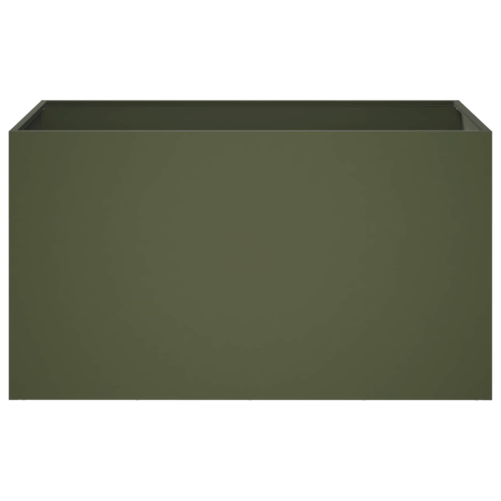 Vaso da giardino Verde Oliva 80 x 50 x 50 cm