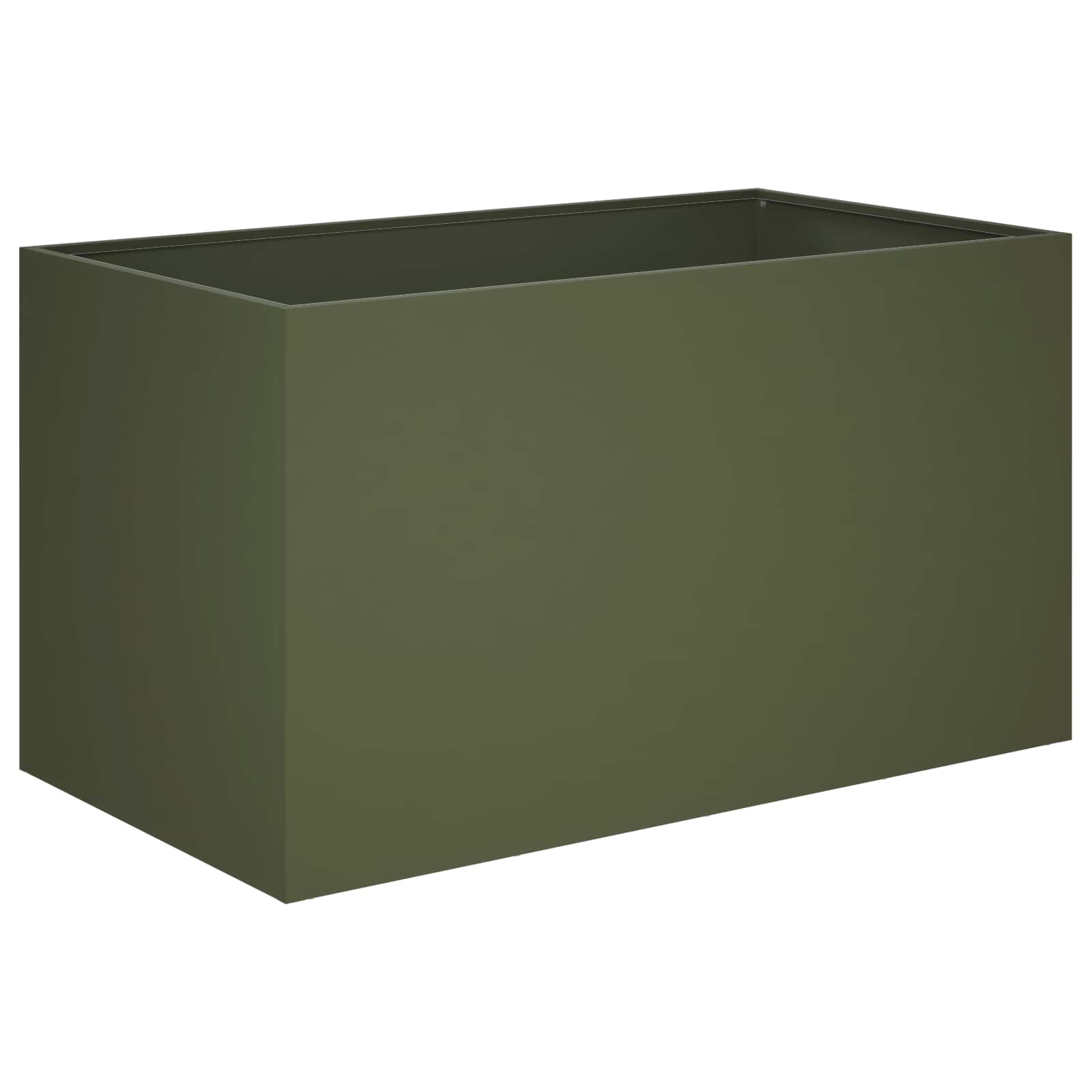 Vaso da giardino 2 pz Verde Oliva 80 x 50 x 50 cm