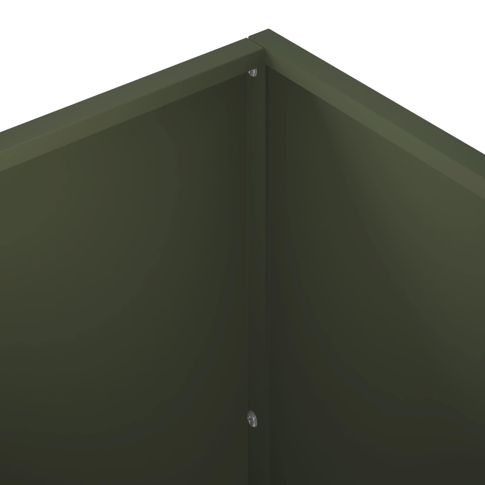 Vaso da giardino 2 pz Verde Oliva 80 x 50 x 50 cm
