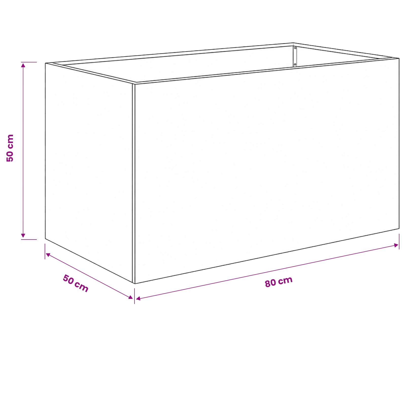 Vaso da giardino 2 pz Verde Oliva 80 x 50 x 50 cm