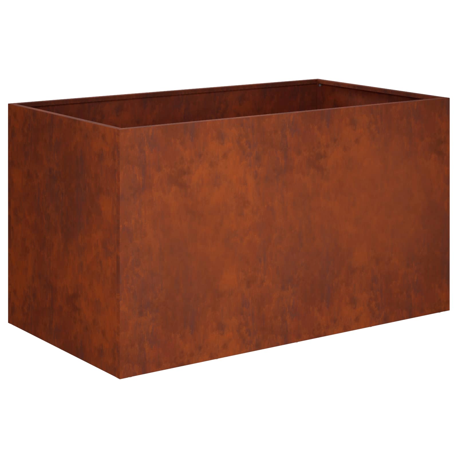 Vaso da giardino 2 pz Ruggine 80 x 50 x 50 cm Acciaio Corten