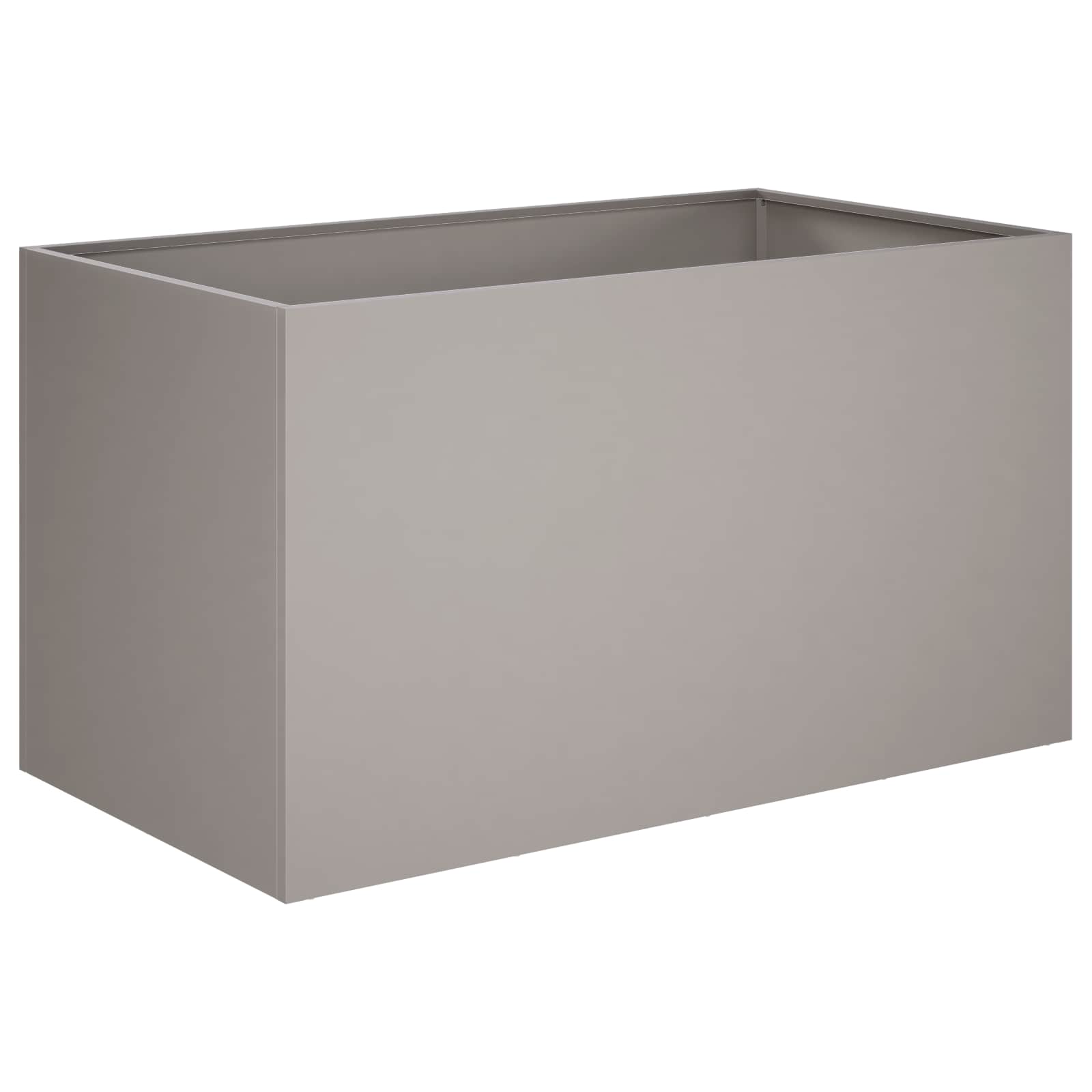 Vaso da giardino 2 pz Ruggine 80 x 50 x 50 cm Acciaio Corten