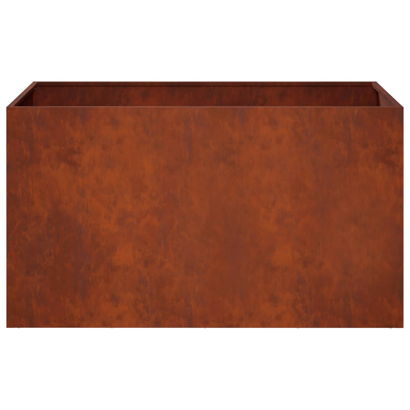 Vaso da giardino Ruggine 100 x 50 x 50 cm Acciaio Corten