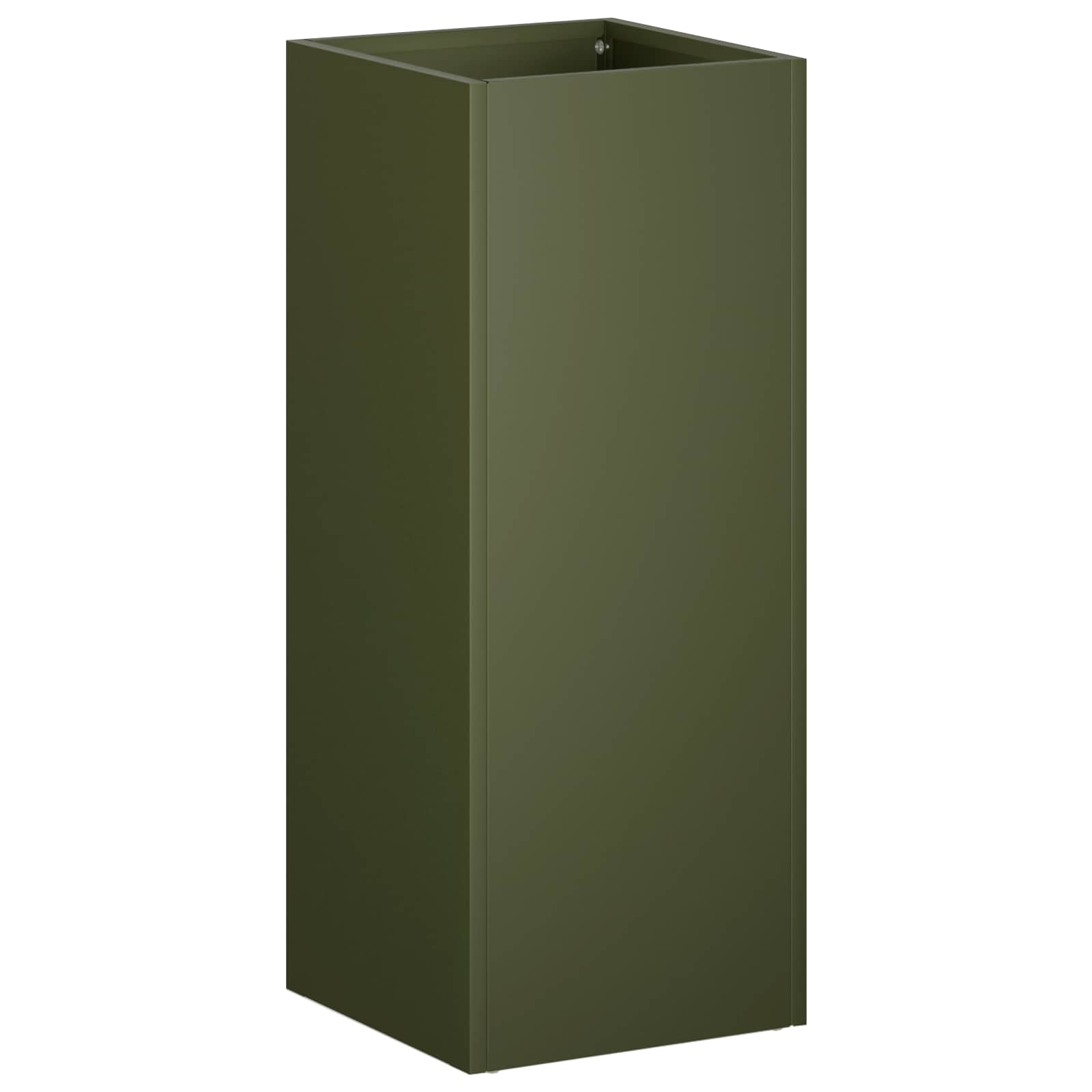 Vaso da giardino 2 pz Verde Oliva 20 x 20 x 40 cm