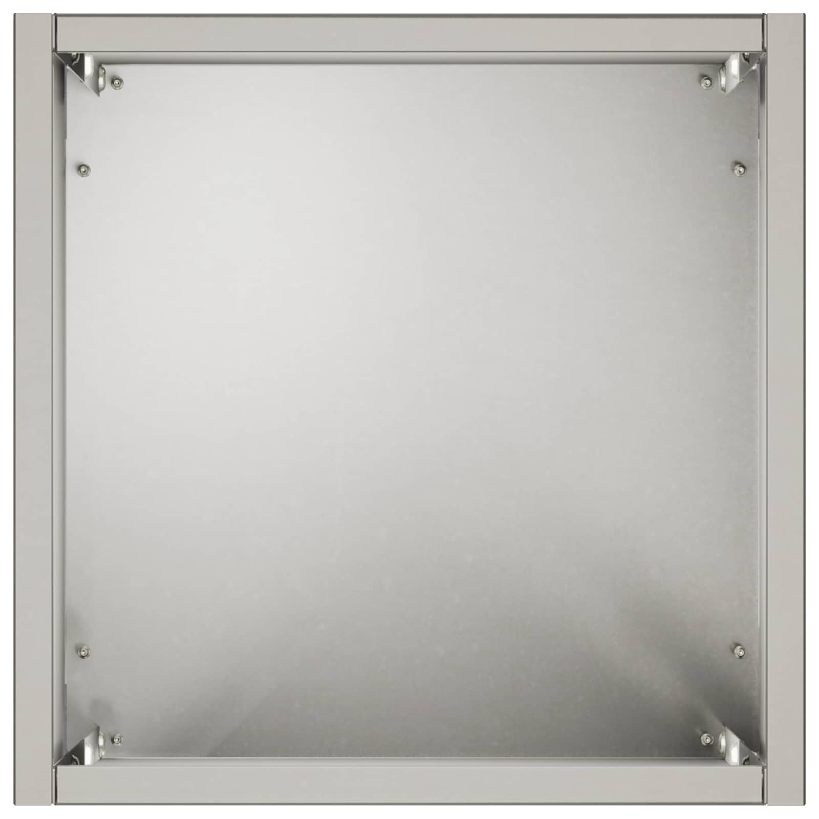 Vaso da giardino Argento 20 x 20 x 40 cm Acciaio Inox
