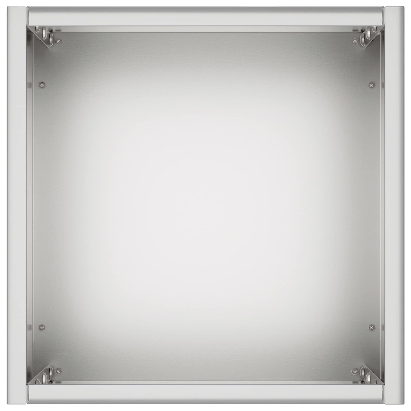 Vaso da giardino 2 pz Argento 20 x 20 x 40 cm Acciaio zincato