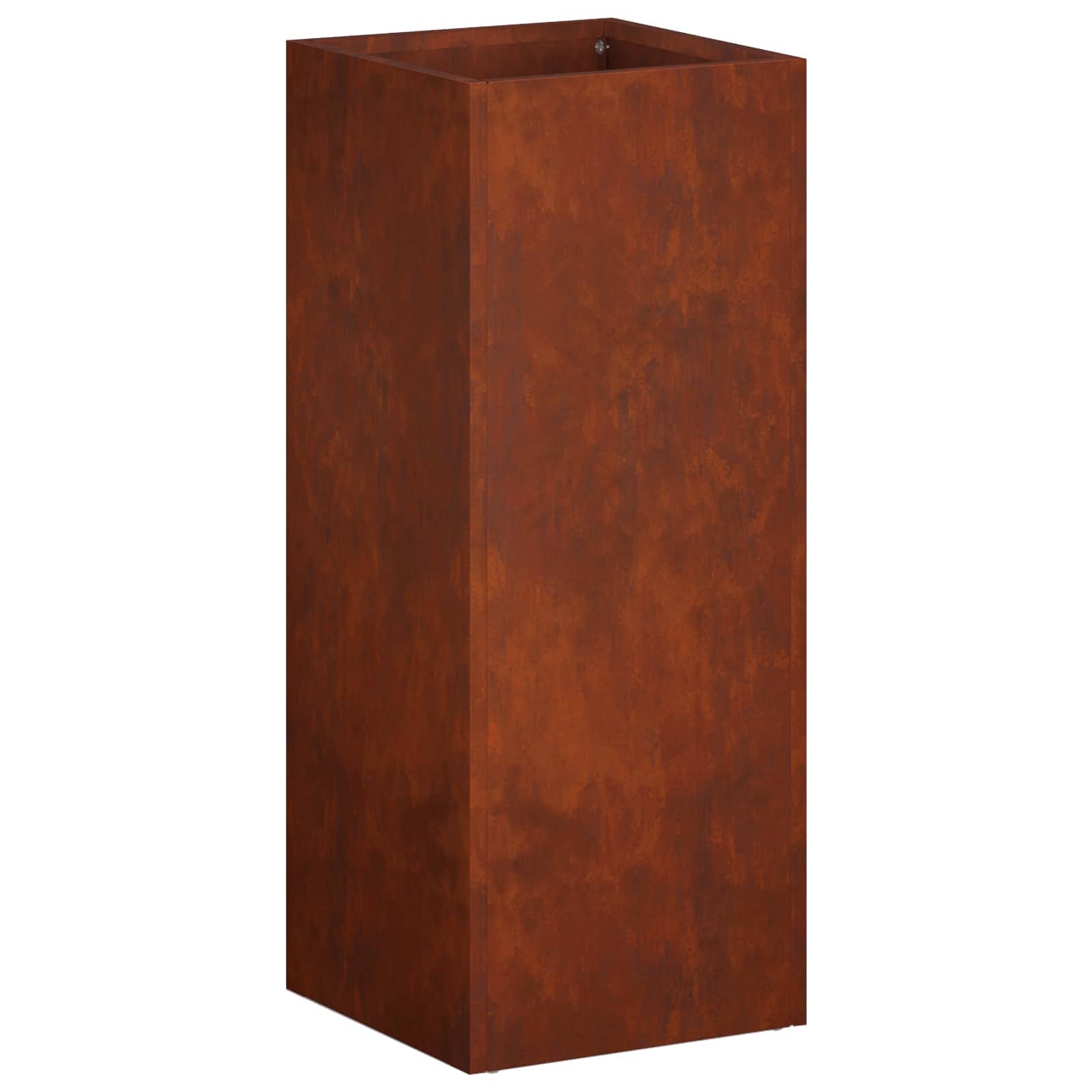 Vaso da giardino Ruggine 20 x 20 x 50 cm Acciaio Corten