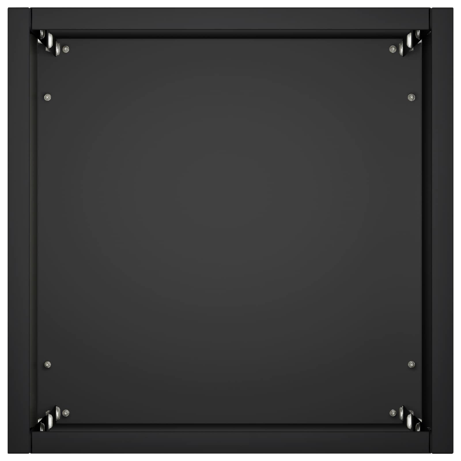Vaso da giardino Nero 20 x 20 x 75 cm Acciaio laminato a freddo