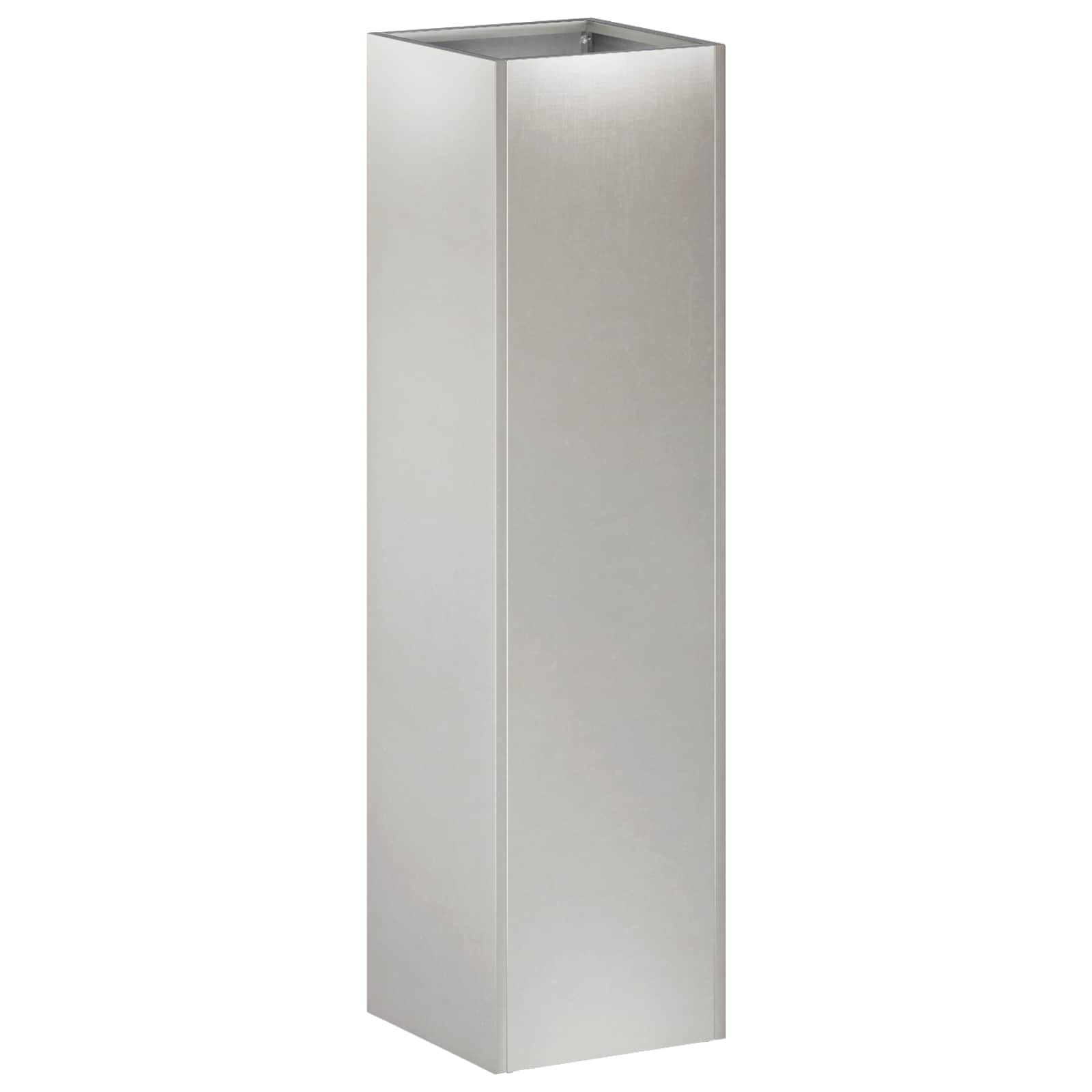 Vaso da giardino Argento 20 x 20 x 75 cm Acciaio Inox
