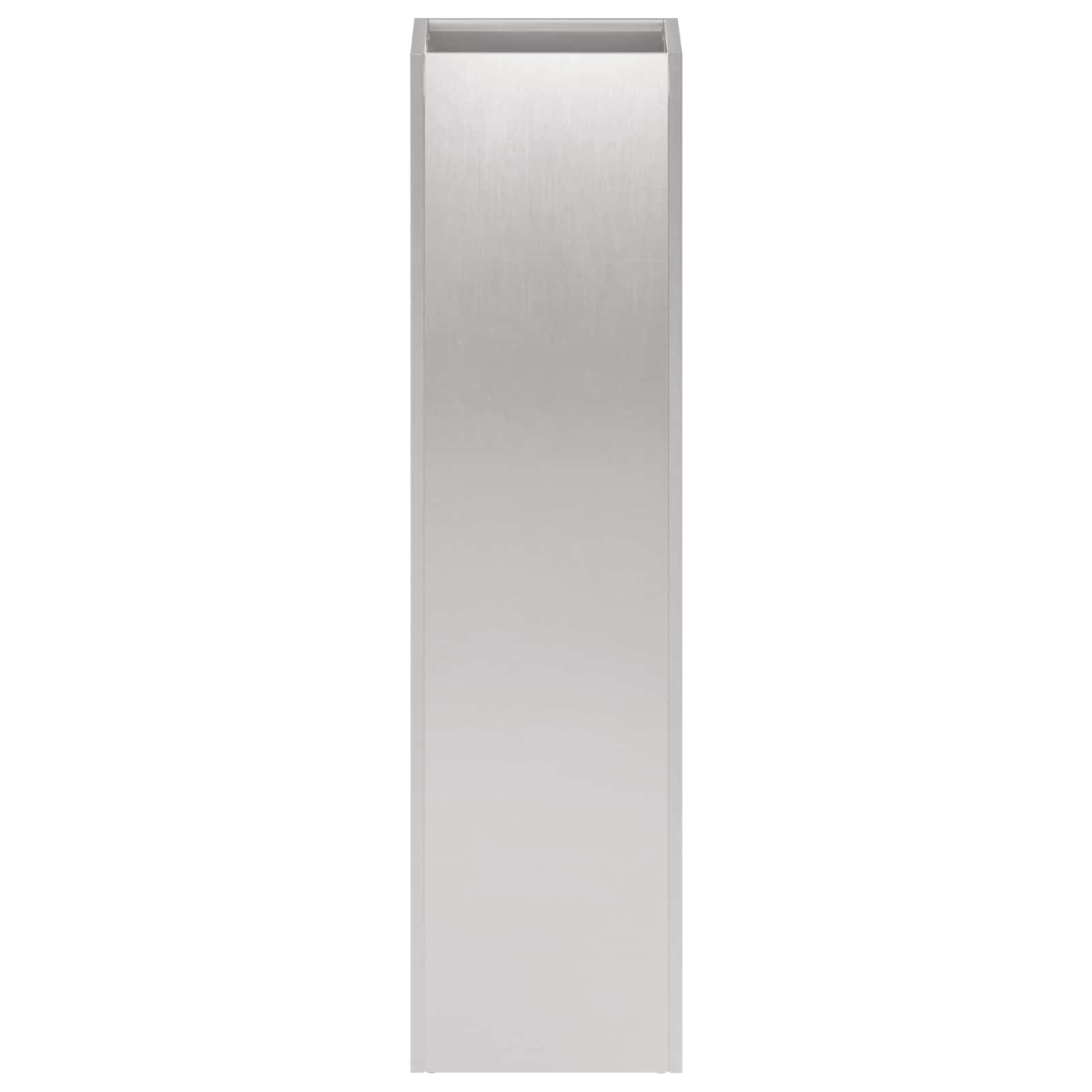 Vaso da giardino Argento 20 x 20 x 75 cm Acciaio Inox