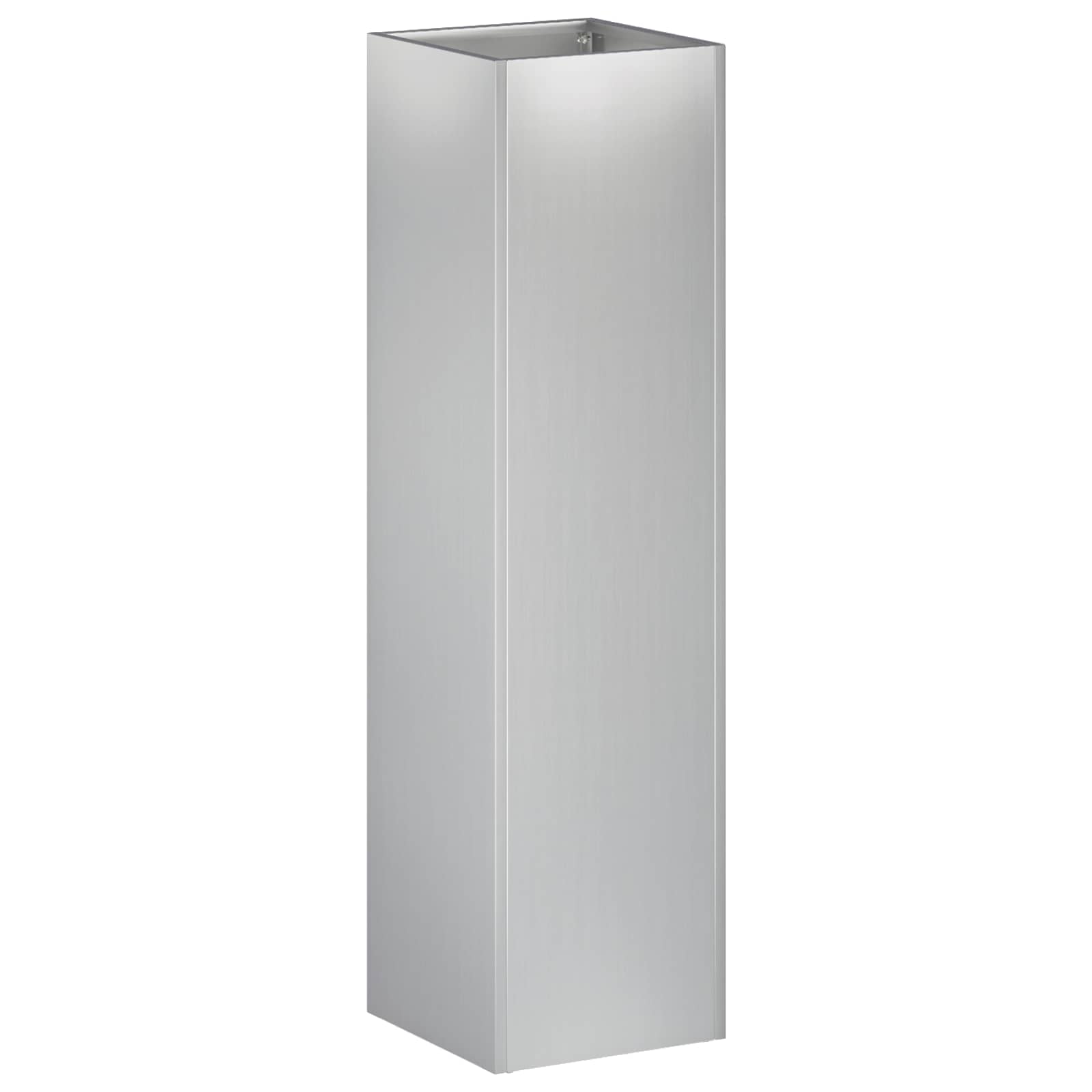 Vaso da giardino Argento 20 x 20 x 75 cm Acciaio zincato