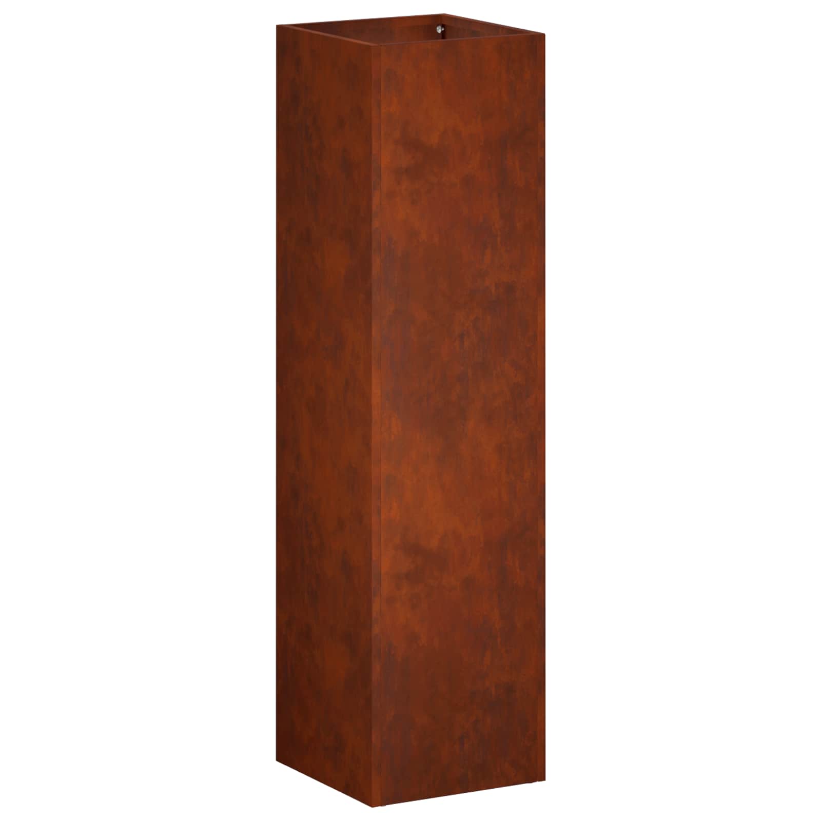 Vaso da giardino 2 pz Ruggine 20 x 20 x 75 cm Acciaio Corten