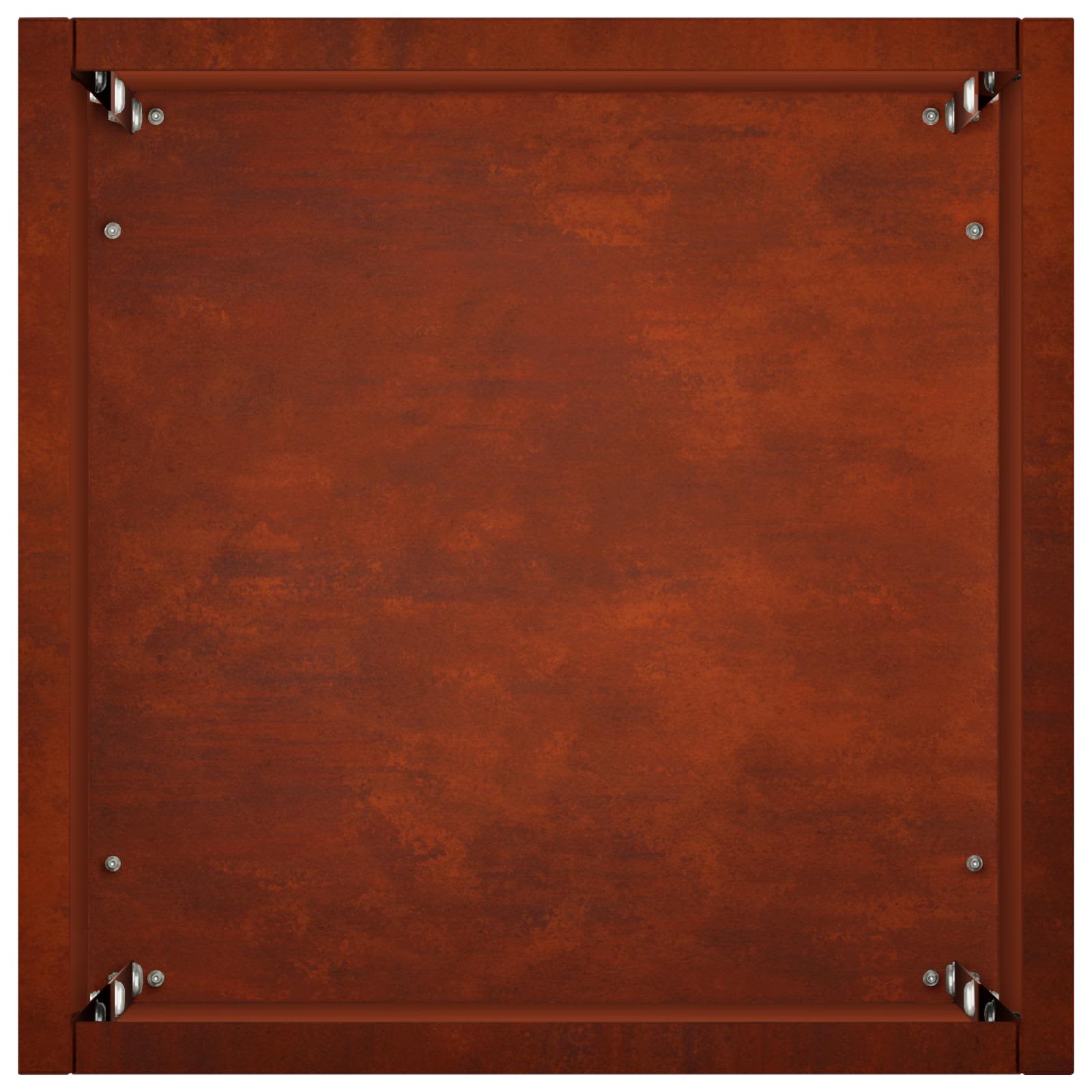 Vaso da giardino 2 pz Ruggine 20 x 20 x 75 cm Acciaio Corten