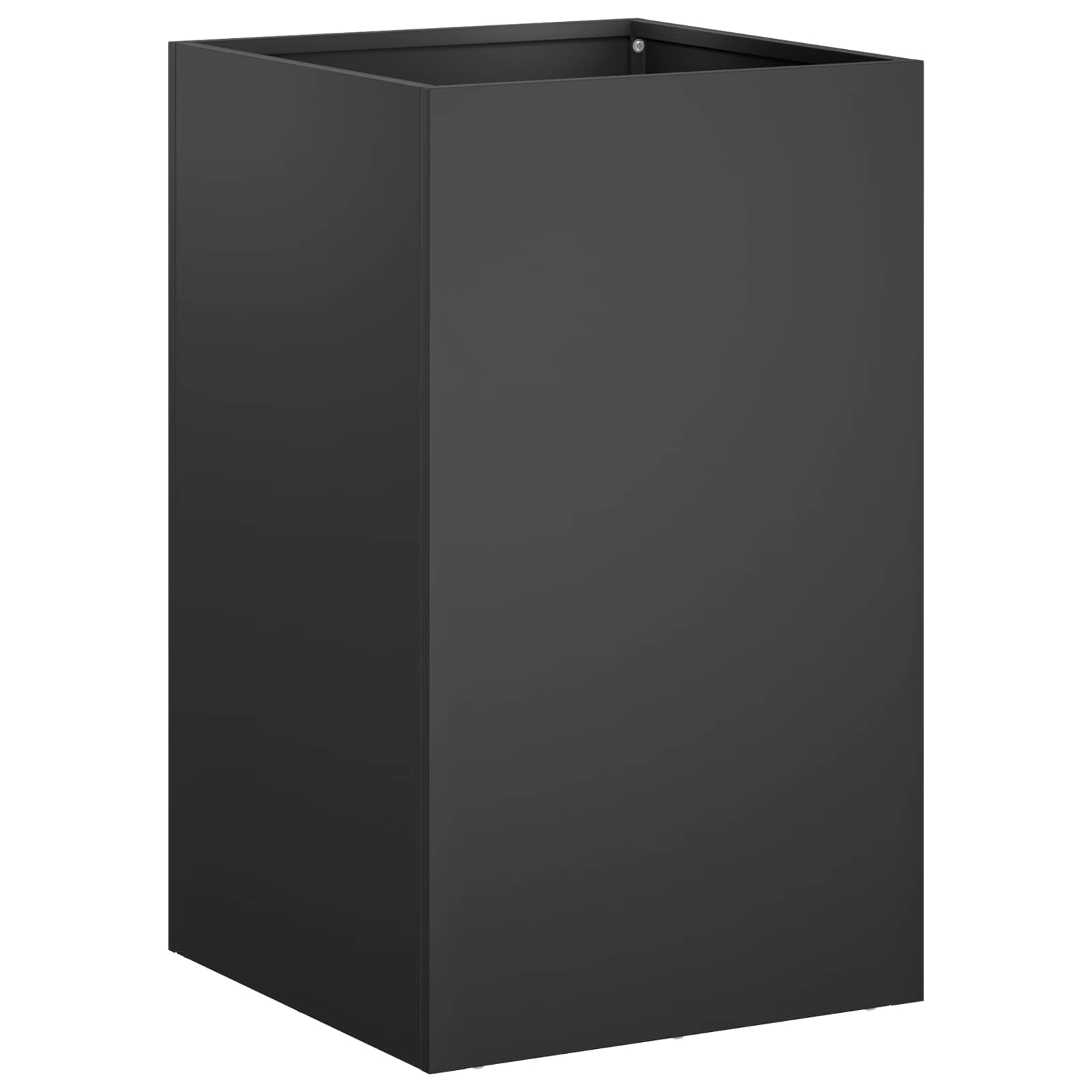 Vaso da giardino 2 pz Nero 30 x 30 x 40 cm