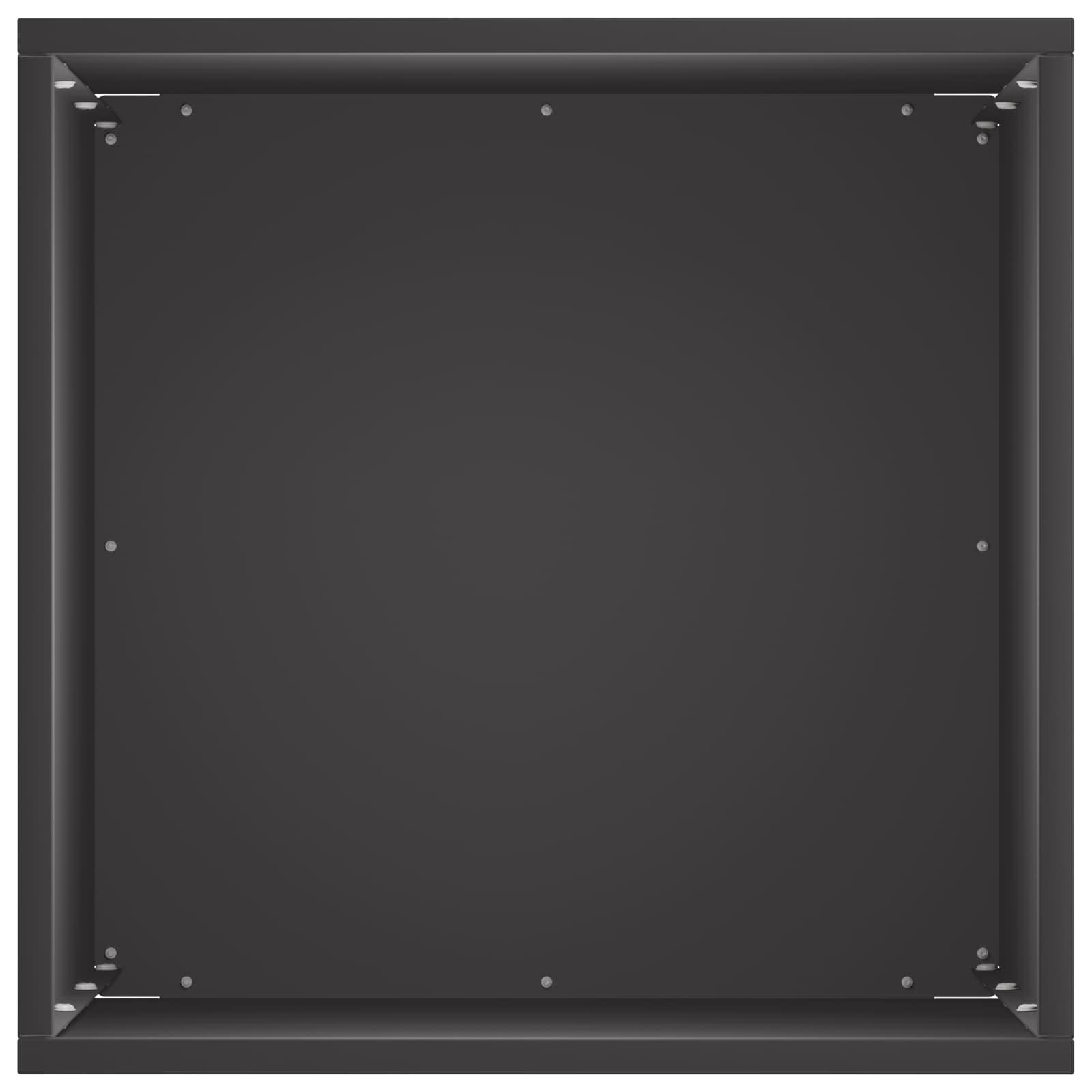 Vaso da giardino 2 pz Nero 30 x 30 x 40 cm