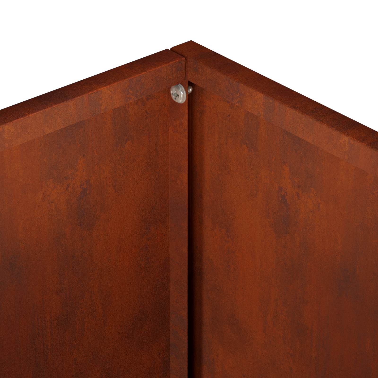 Vaso da giardino Ruggine 30 x 30 x 40 cm Acciaio Corten