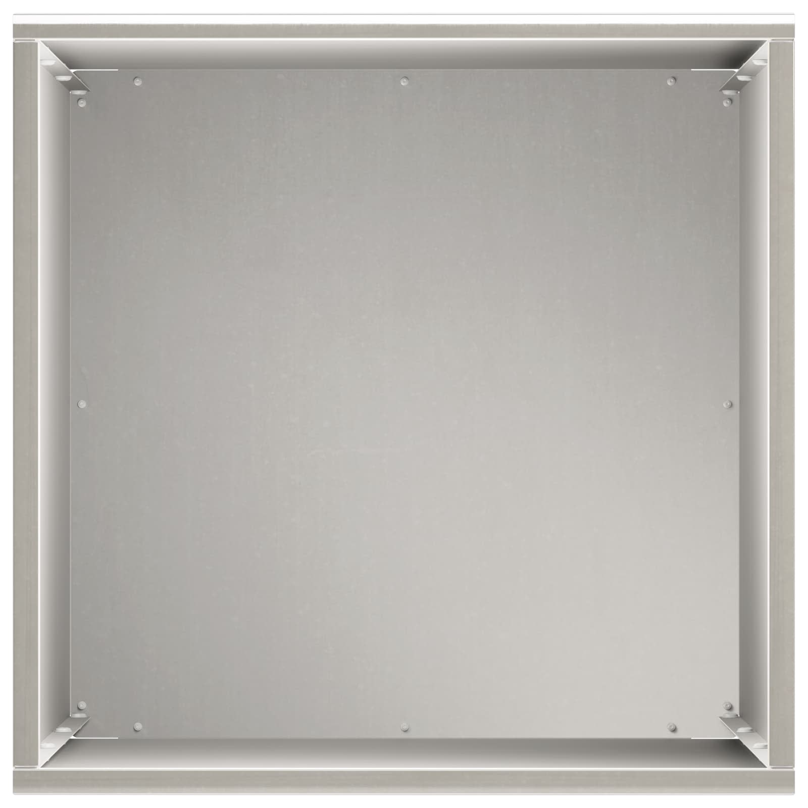 Vaso da giardino 2 pz Argento 30 x 30 x 50 cm Acciaio Inox