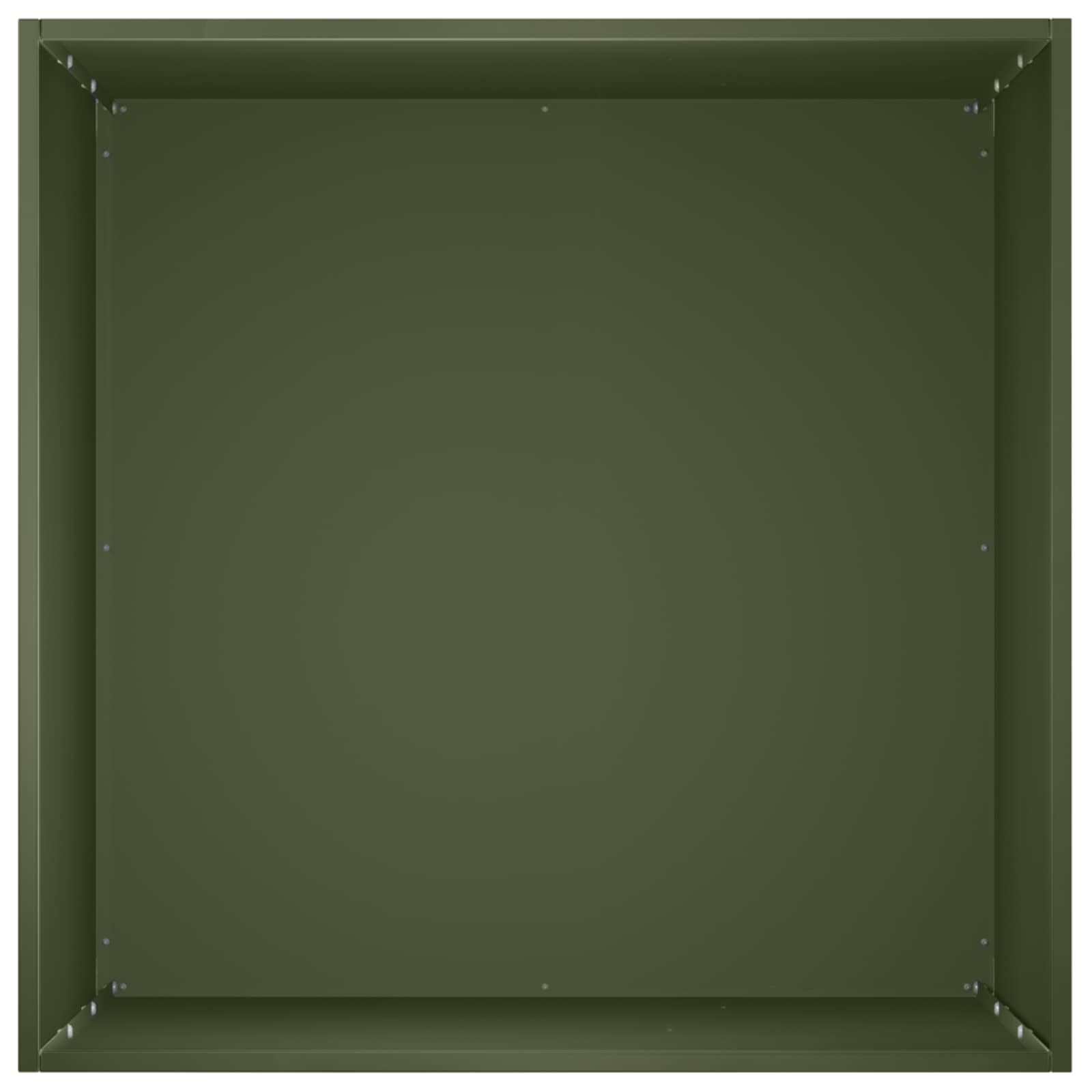 Vaso da giardino 2 pz Verde Oliva 40 x 40 x 75 cm