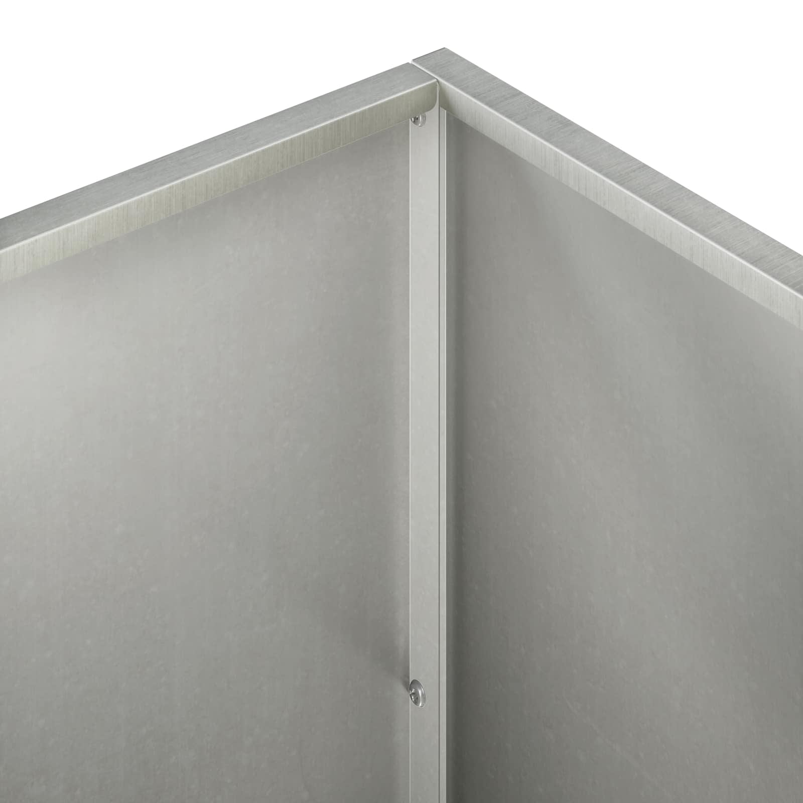 Vaso da giardino Argento 40 x 40 x 75 cm Acciaio Inox