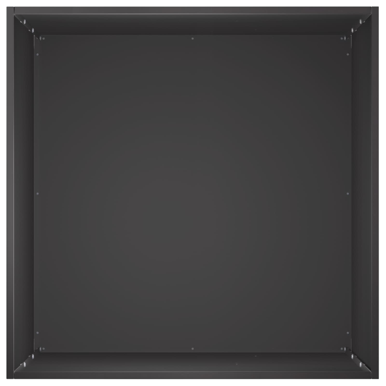 Vaso da giardino 2 pz Nero 50 x 50 x 75 cm