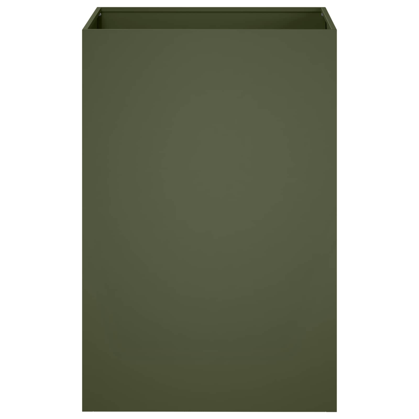 Vaso da giardino 2 pz Verde Oliva 50 x 50 x 75 cm
