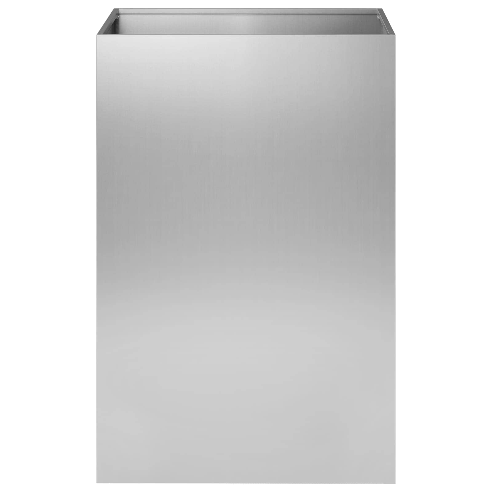 Vaso da giardino Argento 50 x 50 x 75 cm Acciaio zincato