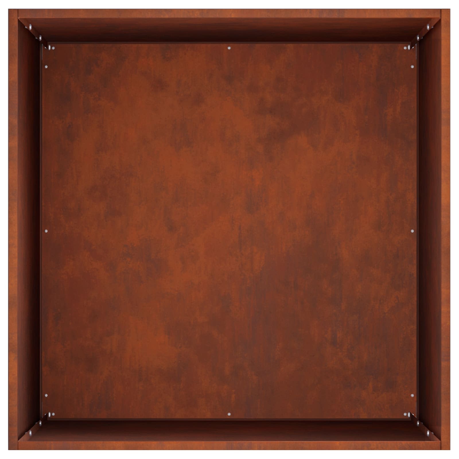 Vaso da giardino Ruggine 50 x 50 x 75 cm Acciaio Corten