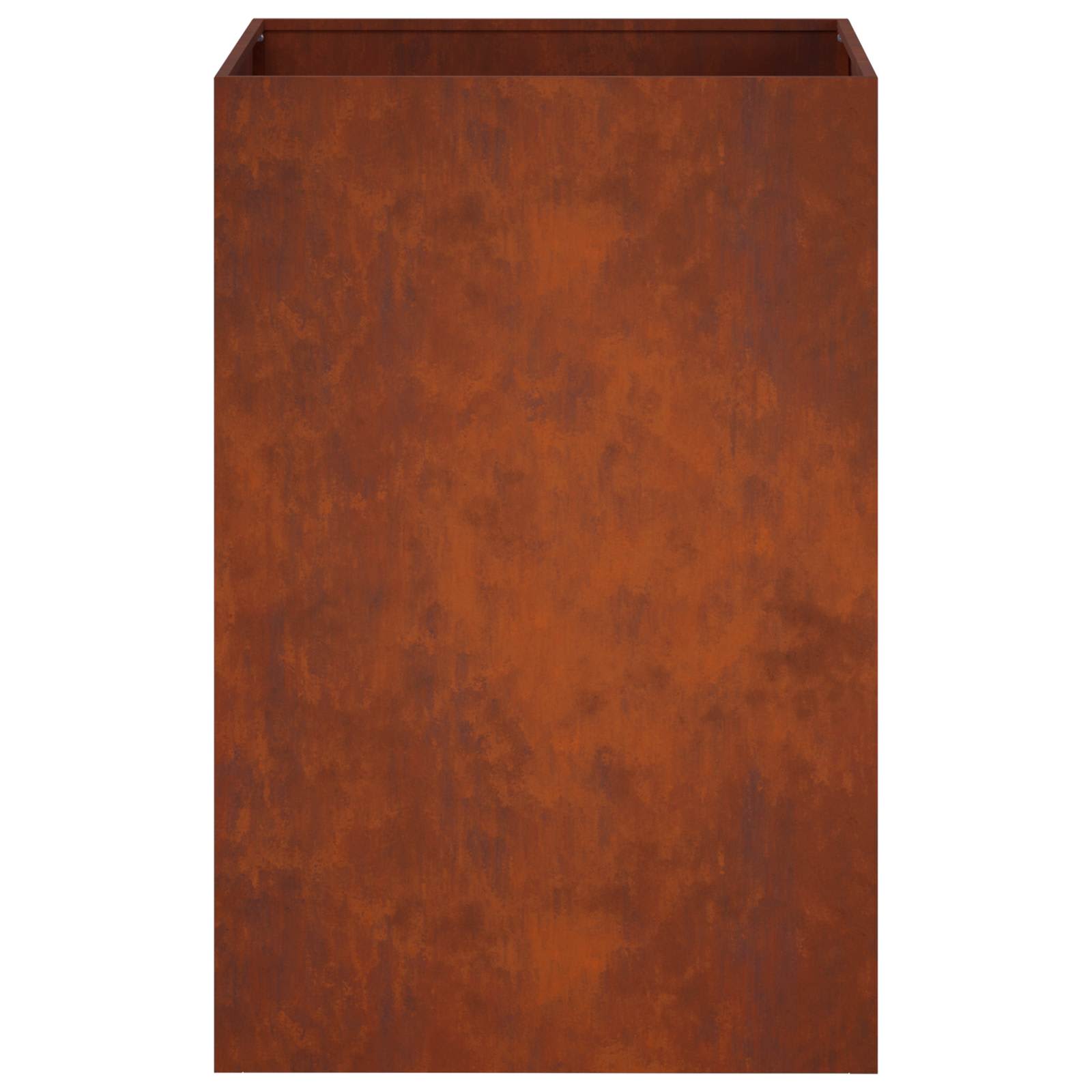 Vaso da giardino 2 pz Ruggine 50 x 50 x 75 cm Acciaio Corten