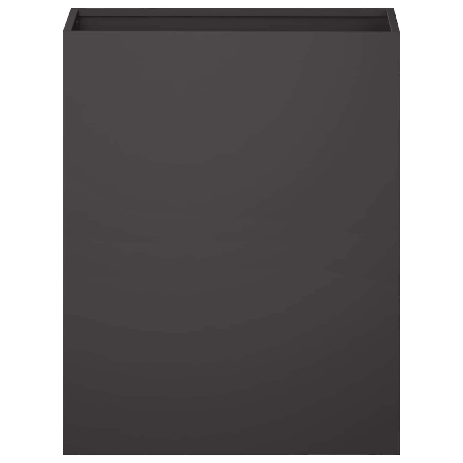 Vaso da giardino Nero 40 x 20 x 40 cm Acciaio laminato a freddo