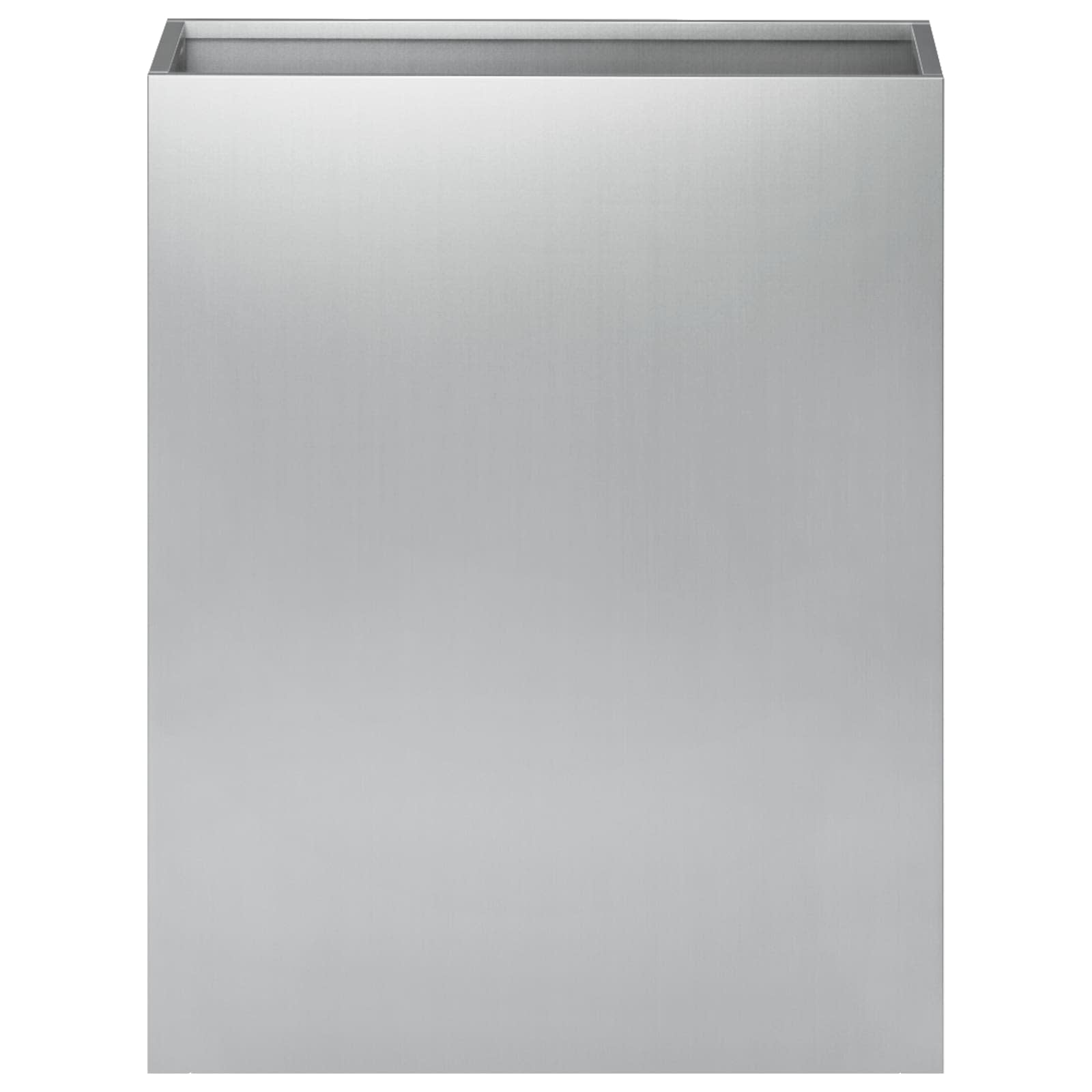 Vaso da giardino 2 pz Argento 40 x 20 x 40 cm Acciaio zincato