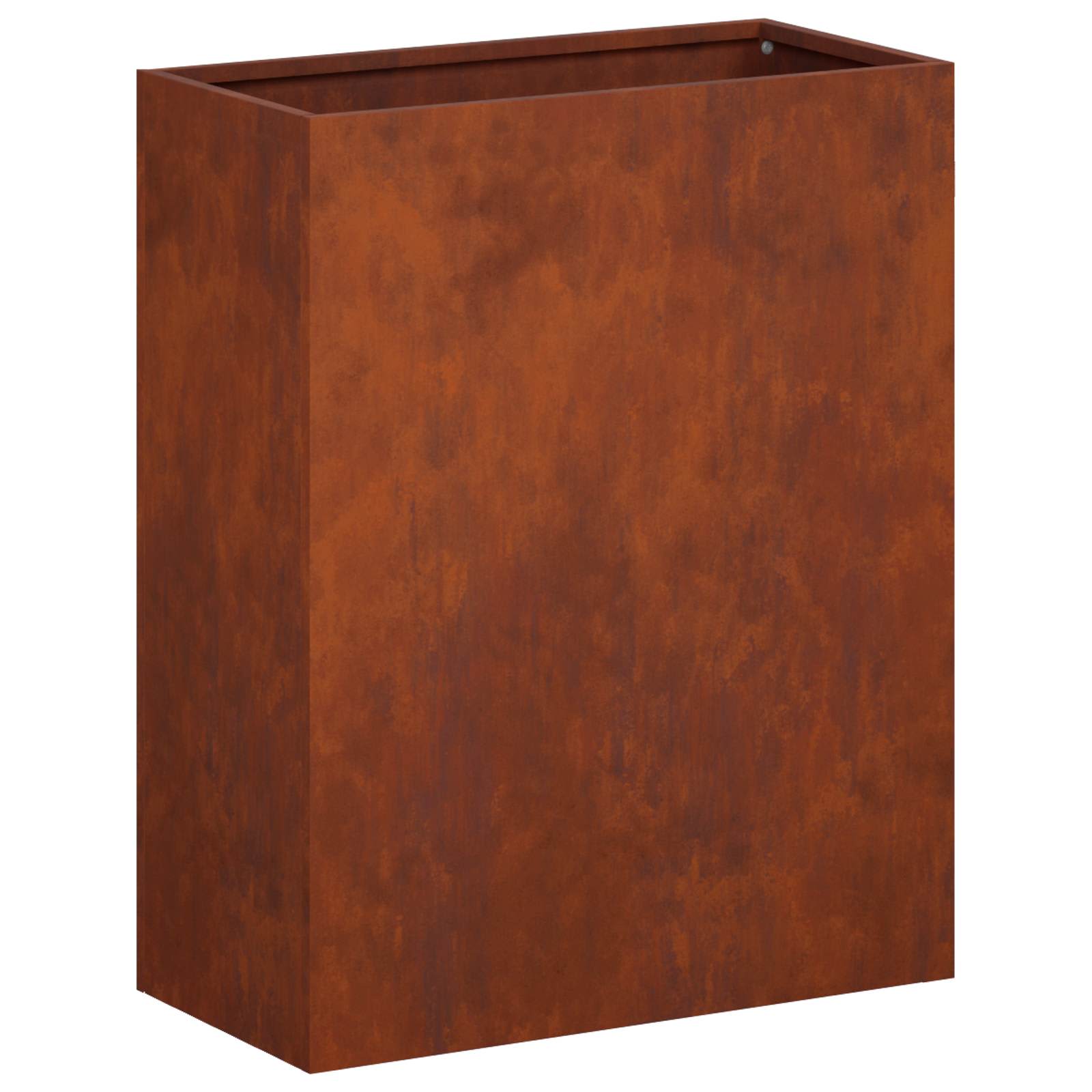 Vaso da giardino Ruggine 40 x 20 x 50 cm Acciaio Corten