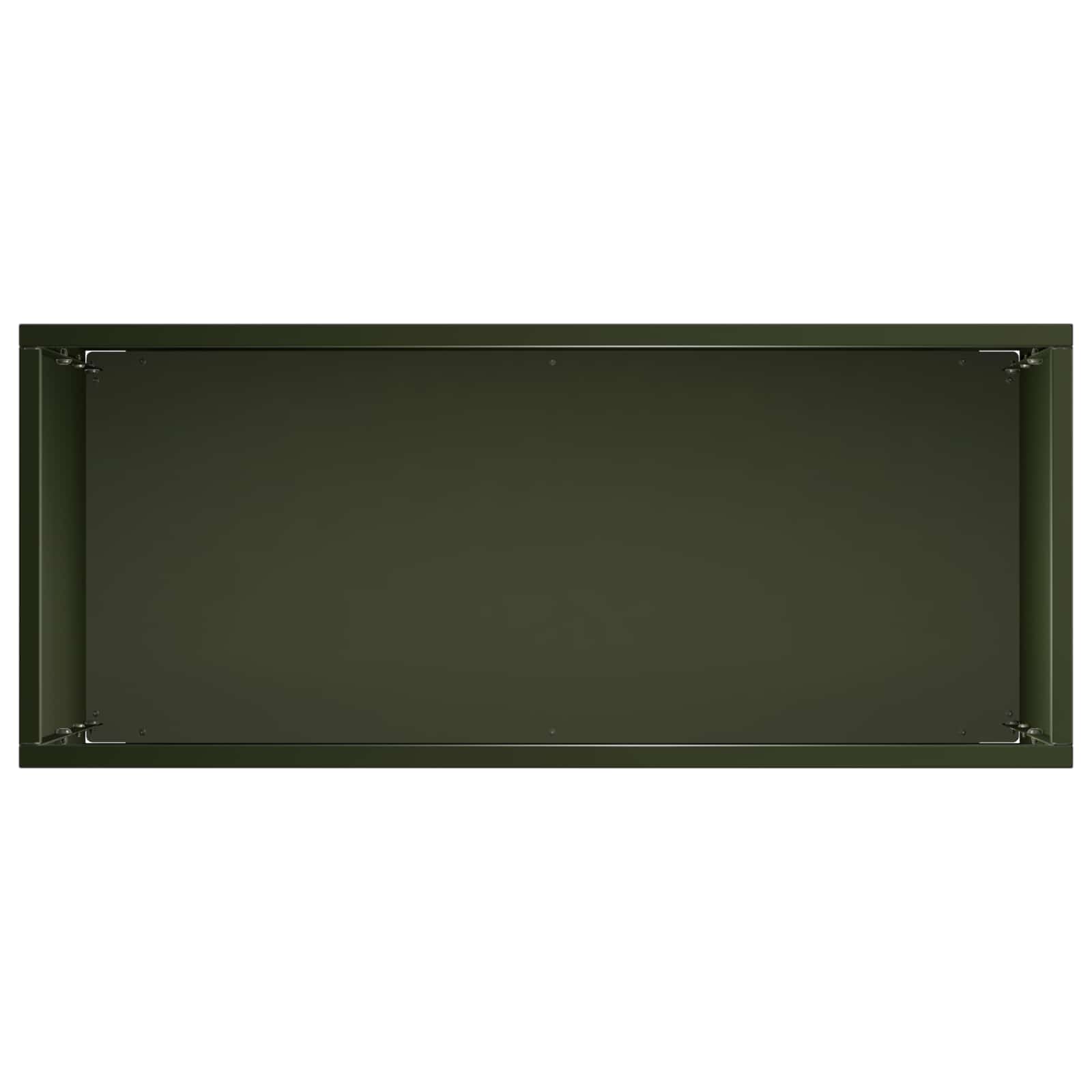 Vaso da giardino 2 pz Verde Oliva 40 x 20 x 75 cm