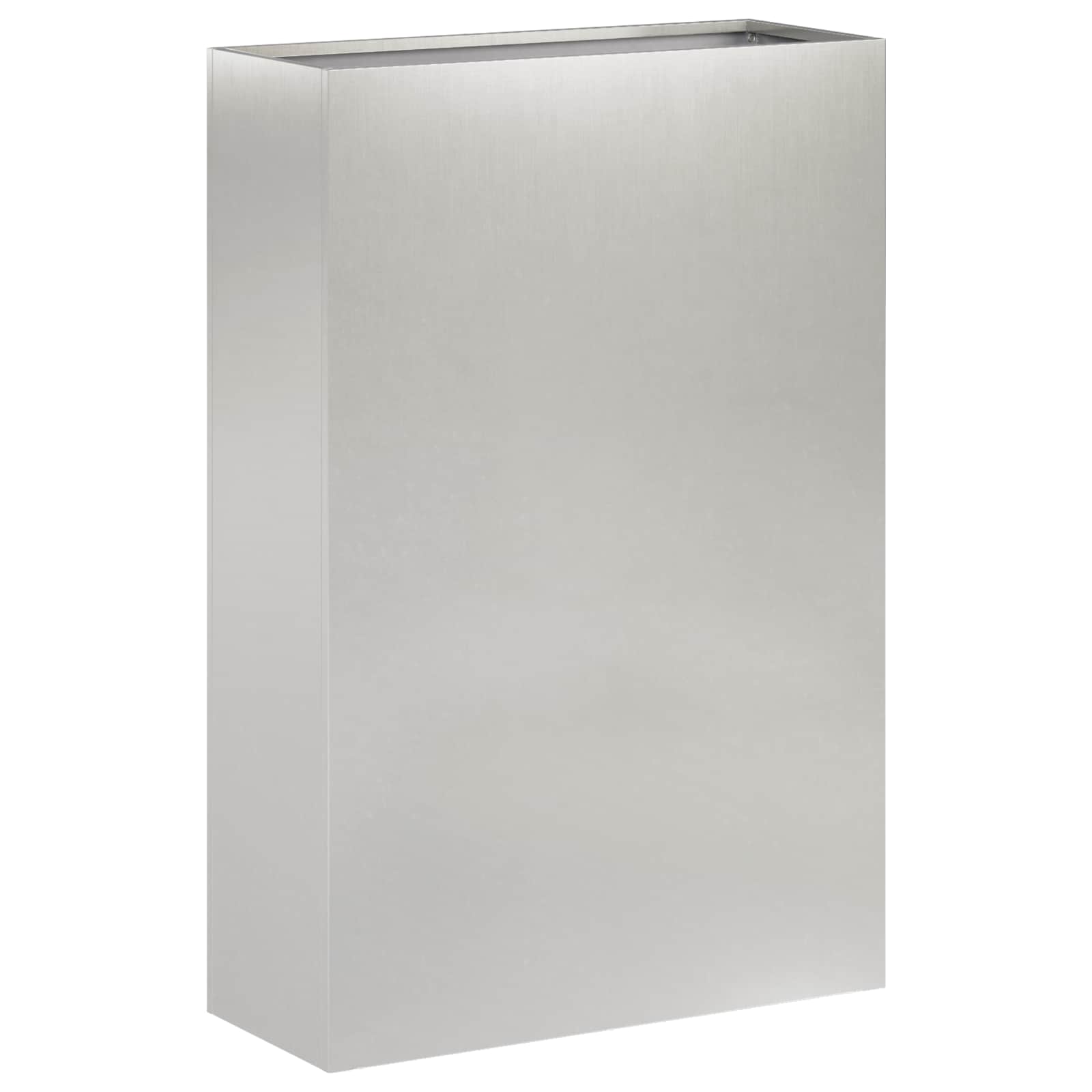 Vaso da giardino Argento 40 x 20 x 75 cm Acciaio Inox