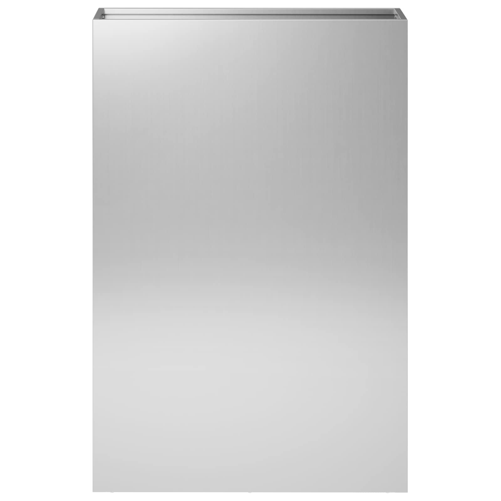 Vaso da giardino Argento 40 x 20 x 75 cm Acciaio zincato