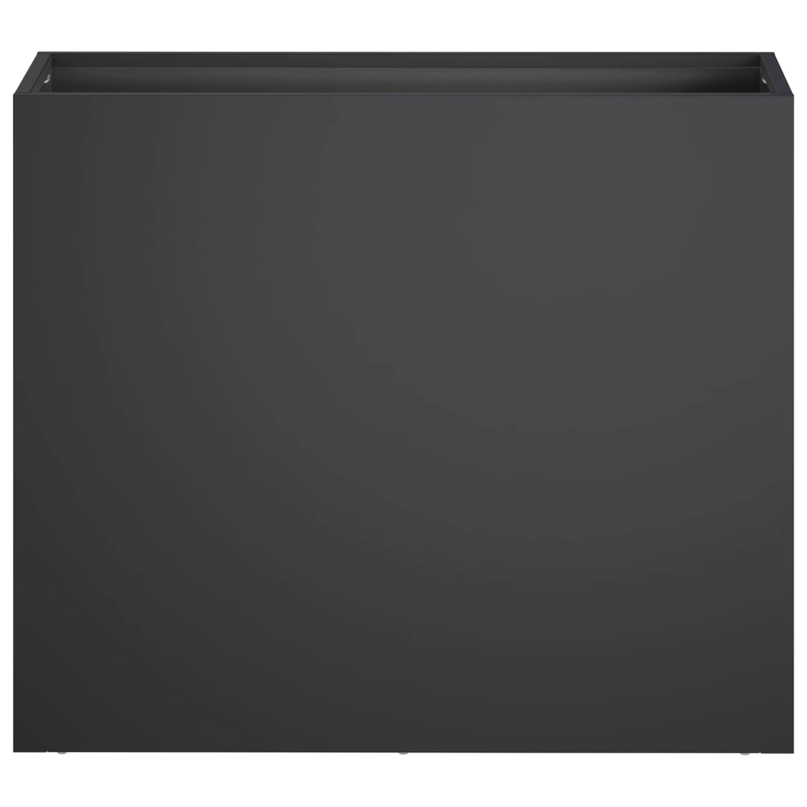 Vaso da giardino 2 pz Nero 50 x 20 x 40 cm