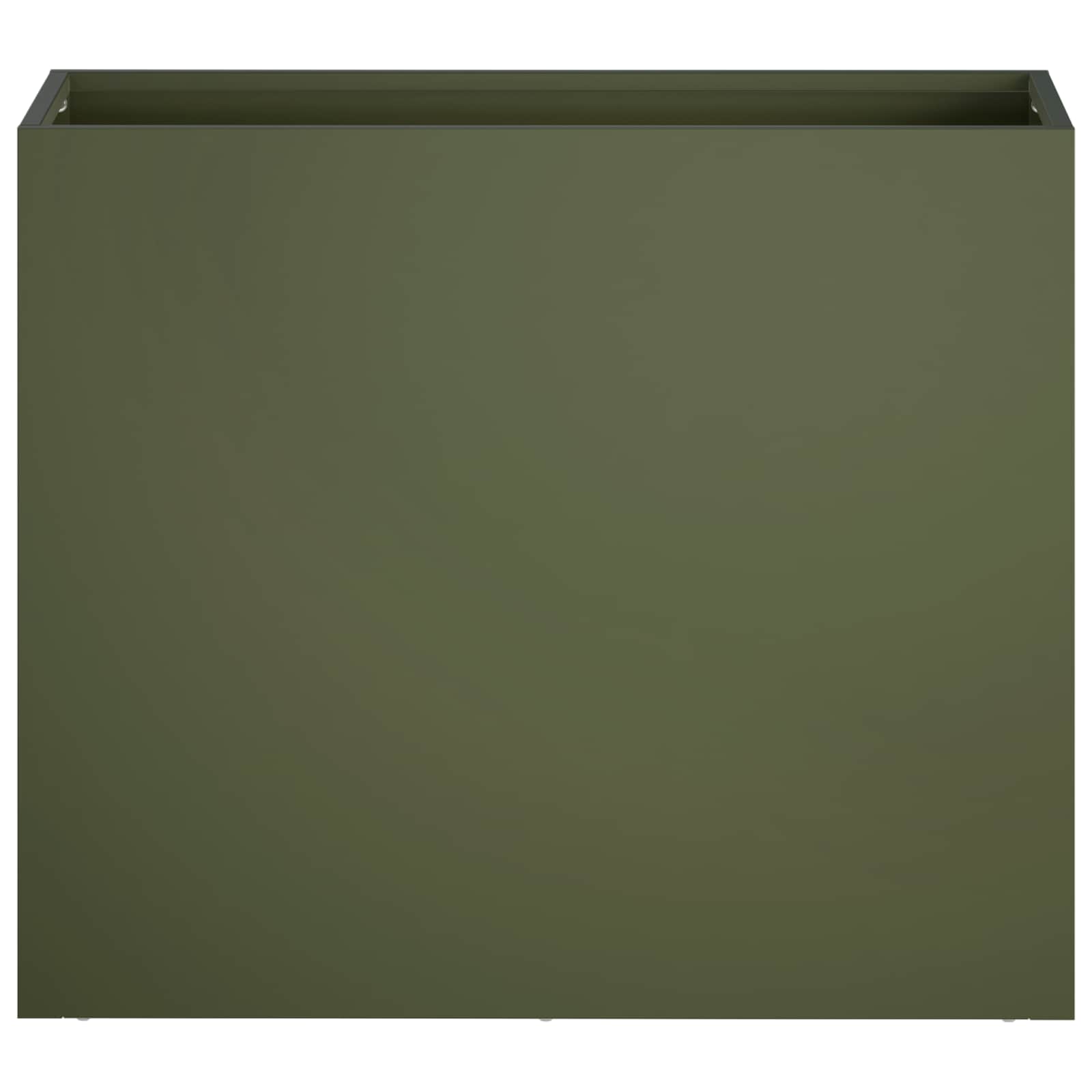 Vaso da giardino 2 pz Verde Oliva 50 x 20 x 40 cm