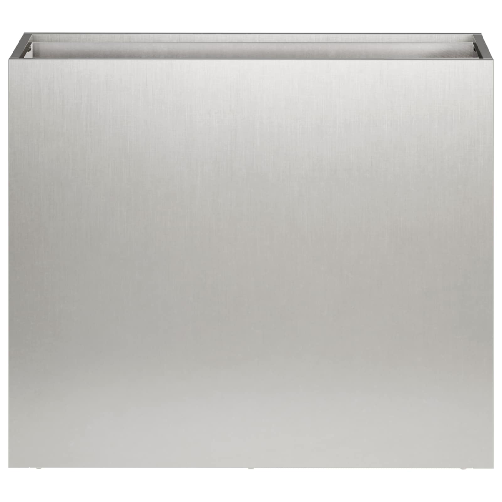 Vaso da giardino Argento 50 x 20 x 40 cm Acciaio Inox