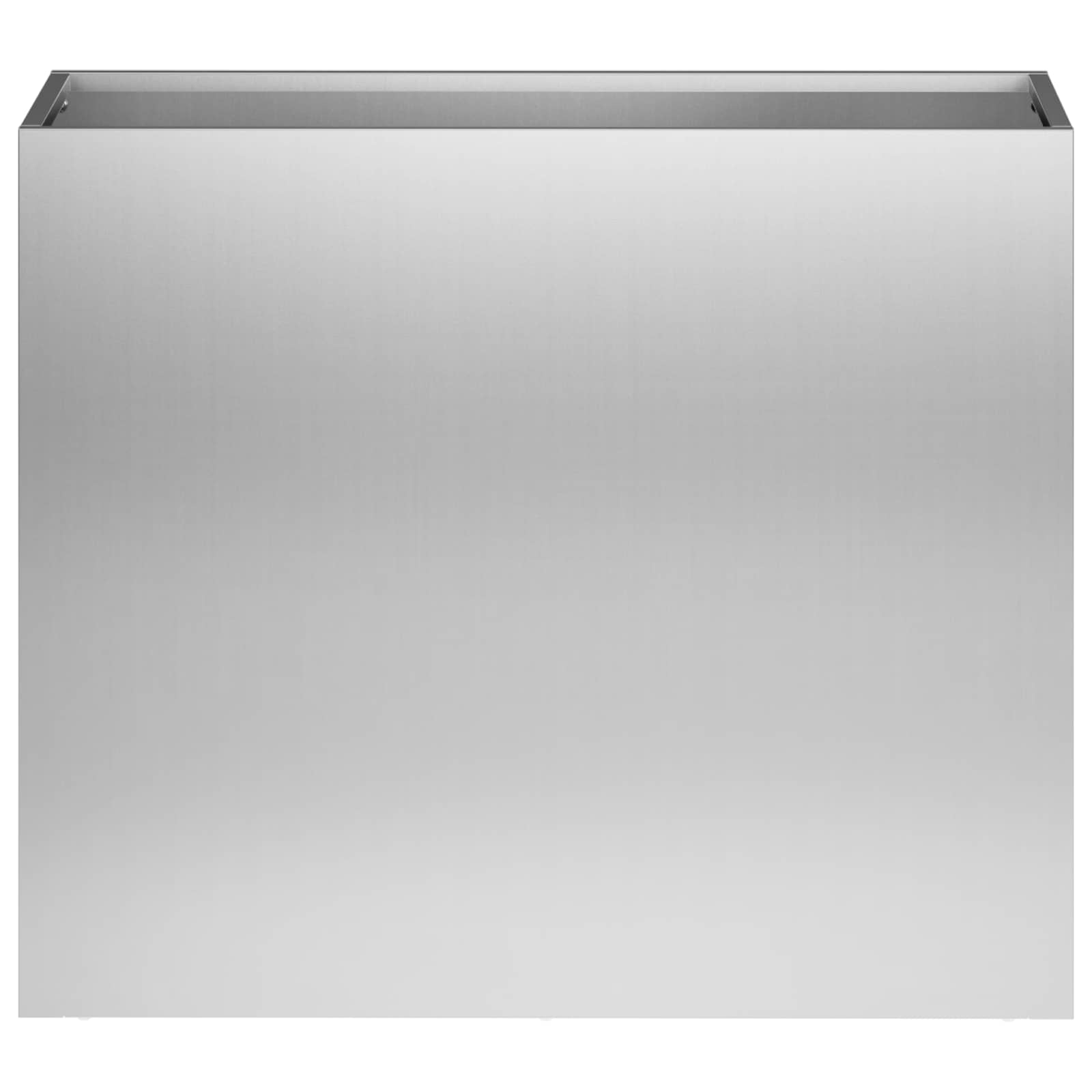 Vaso da giardino 2 pz Argento 50 x 20 x 40 cm Acciaio zincato