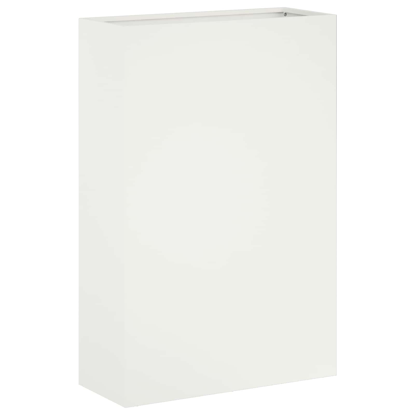 Vaso da giardino 2 pz Bianco 50 x 20 x 75 cm
